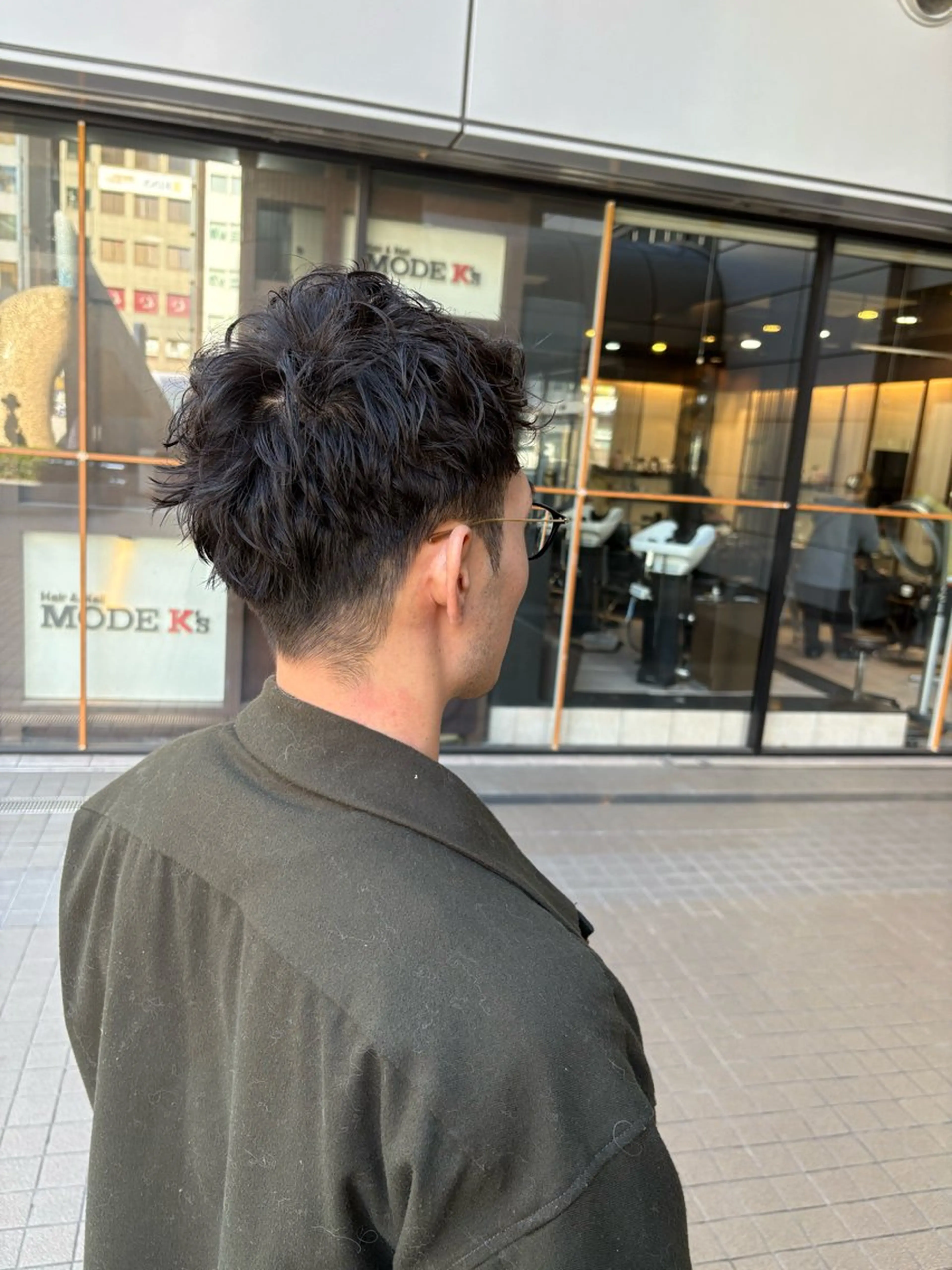 メンズ メンズパーマ カット パーマ MODEK's阿倍野 HONOKAのヘアスタイル