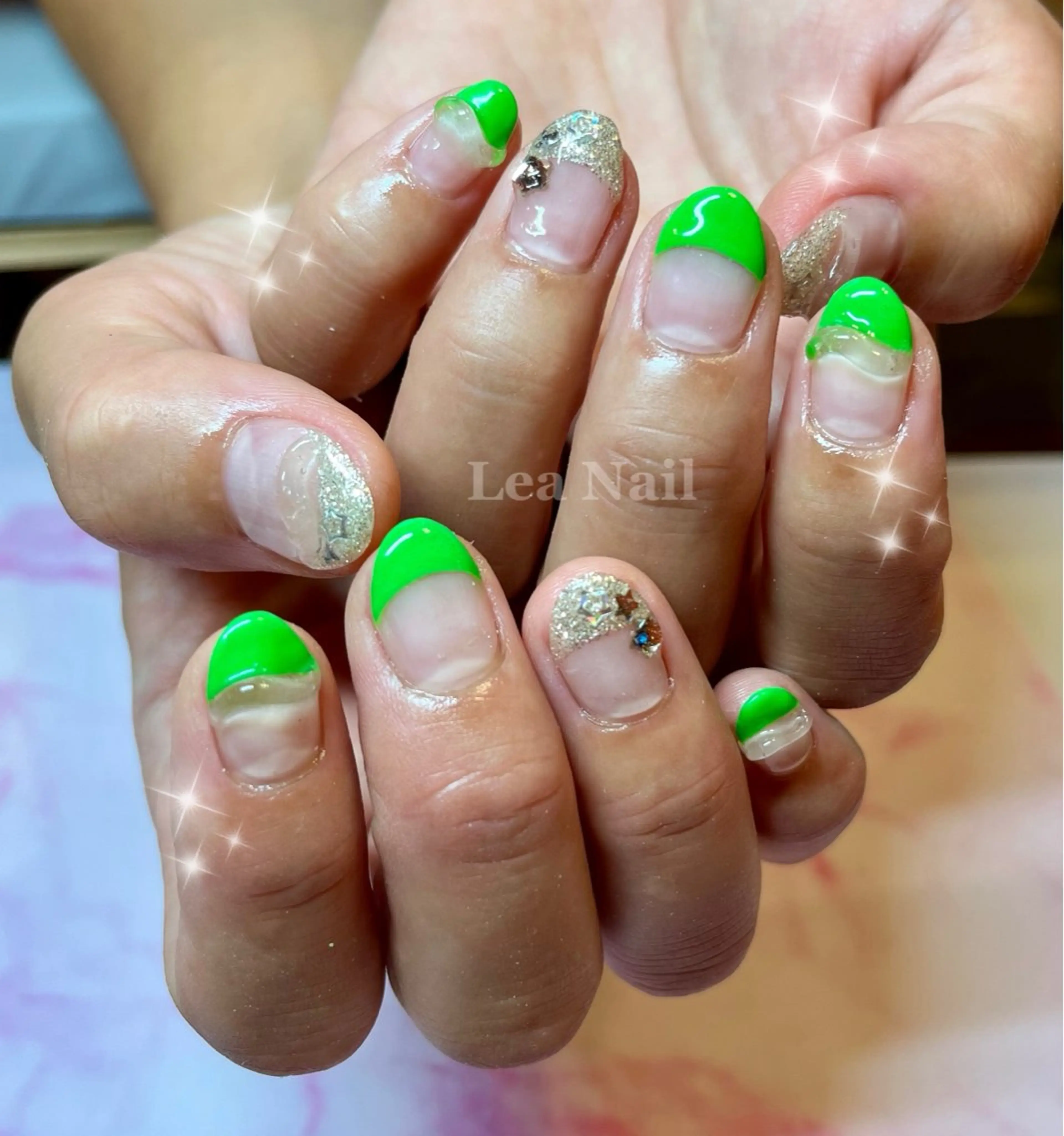 ネイル 持ち込み ぷっくりネイル ハンドネイル Lea Nailのネイルデザイン
