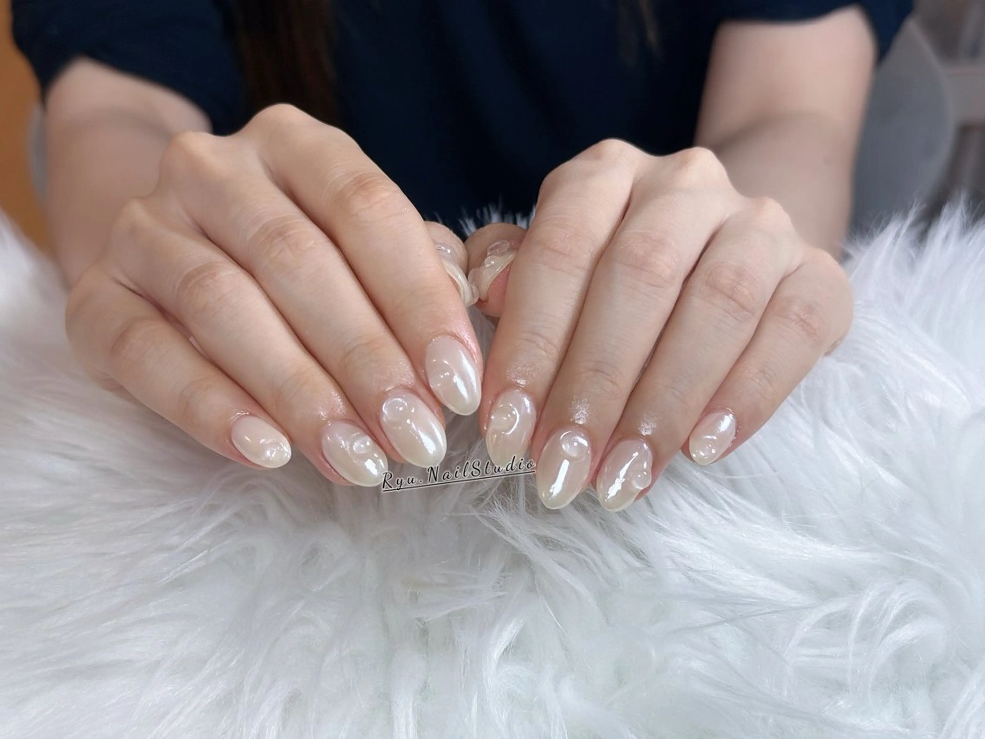 ネイル アートネイル ジェルネイル キラキラネイル ミラーネイル ニュアンスネイル ハンドネイル Ryu Nail Studio所属・Ryu Nail Shinokuboのネイルデザイン