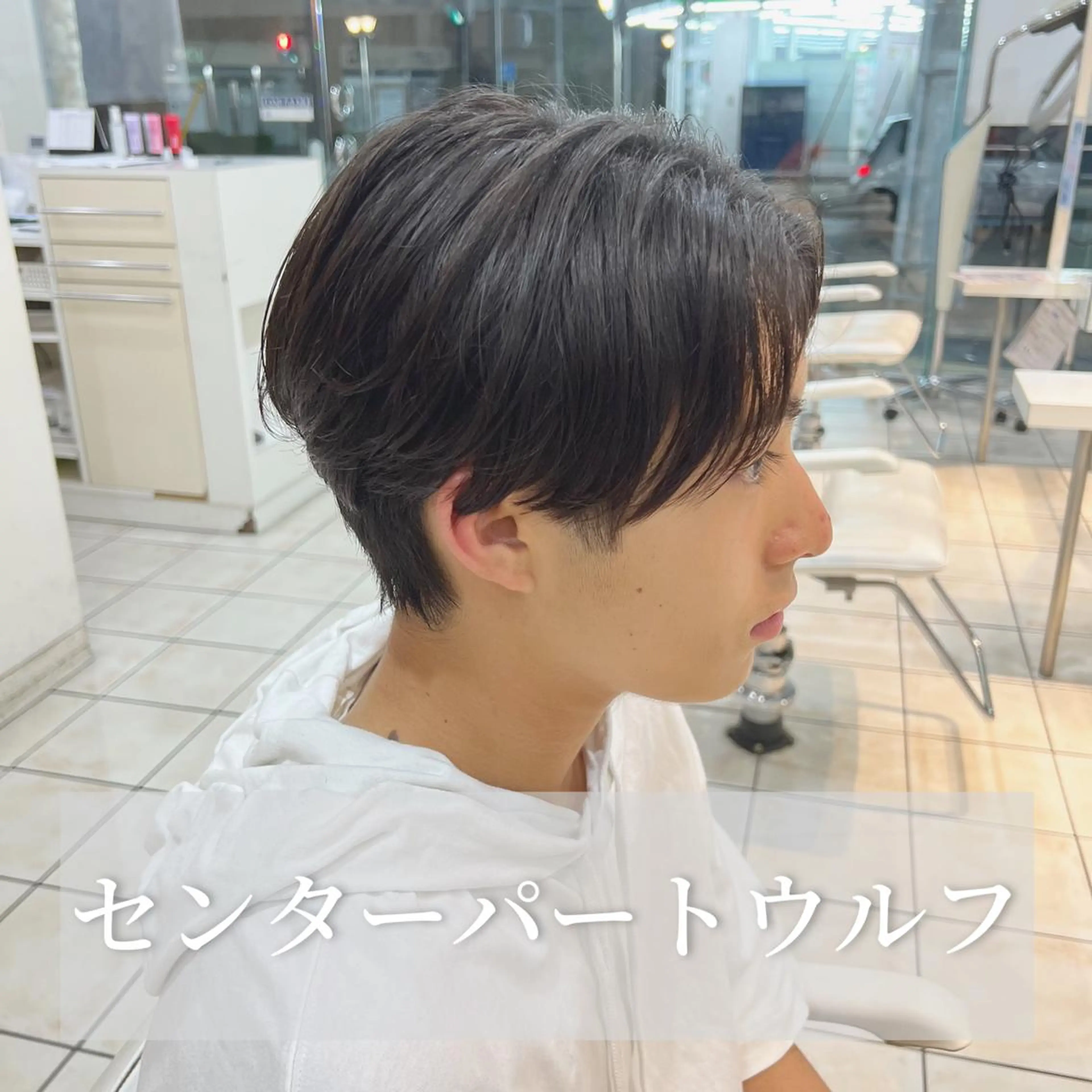 ミディアム パーマ メンズ 店長 /カラー職人 /TSUBASAのヘアスタイル