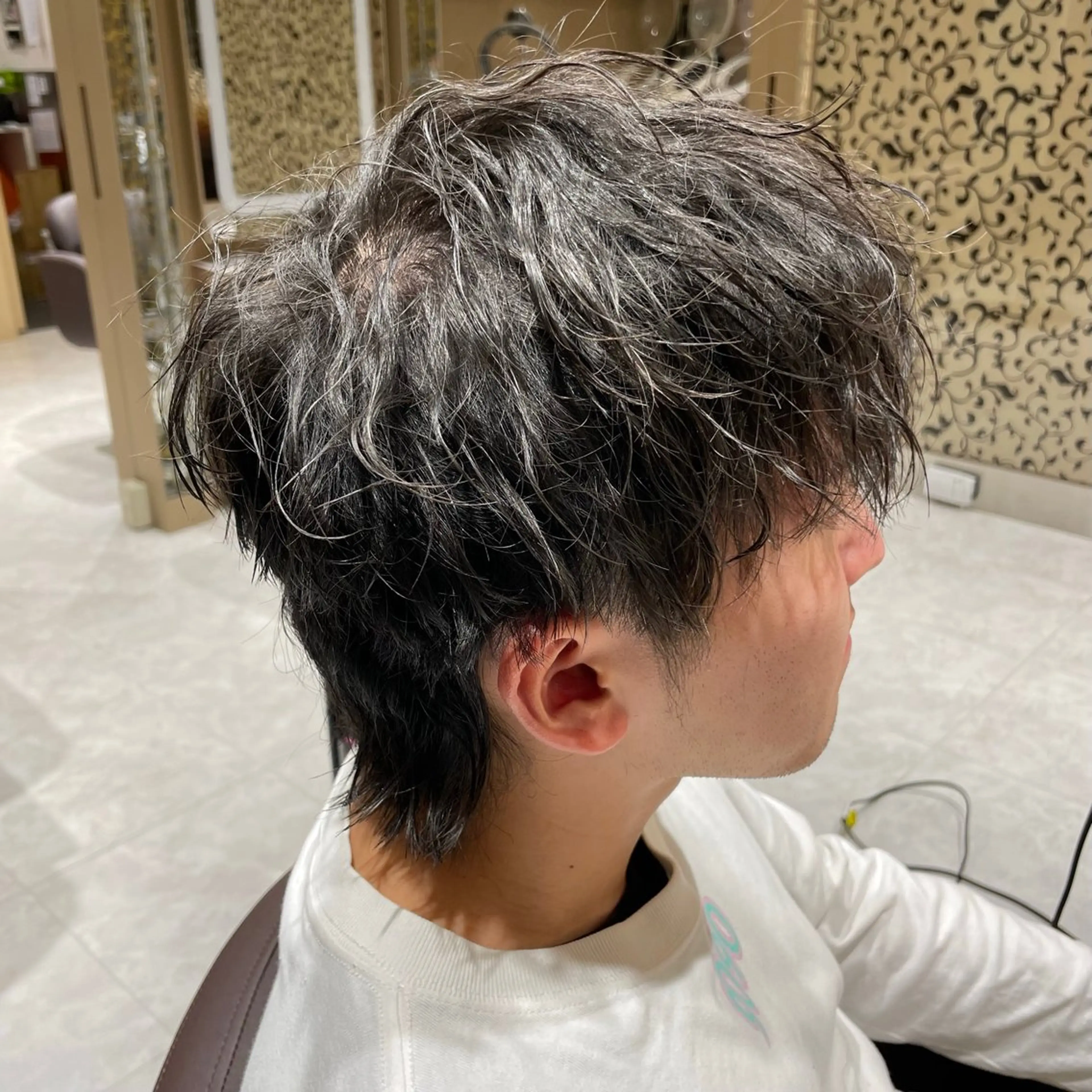 メンズ メンズウルフカット ウルフカット 大島 一希のヘアスタイル