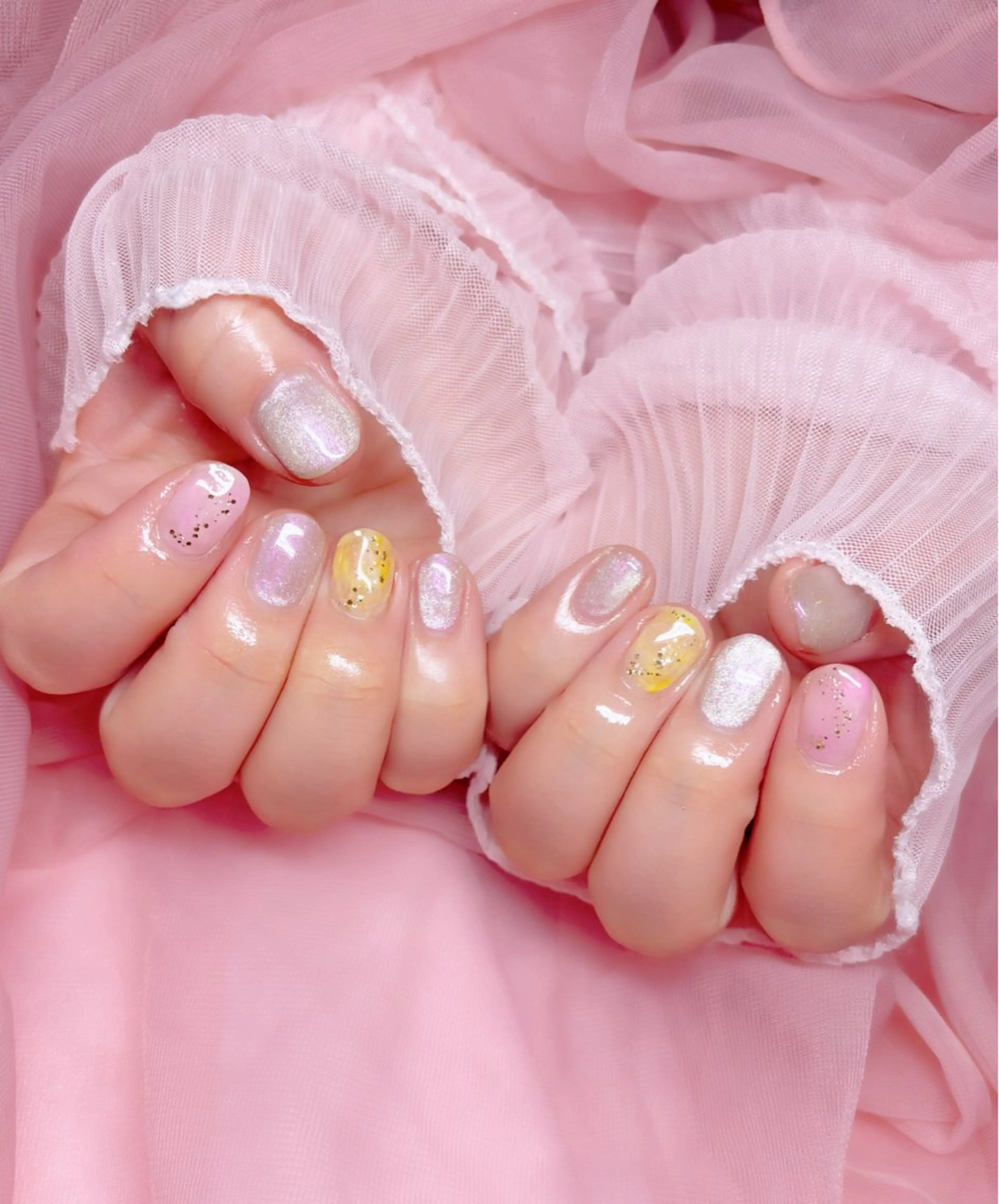 ネイル 春ネイル ハンドネイル Nail Salon macherieのネイルデザイン