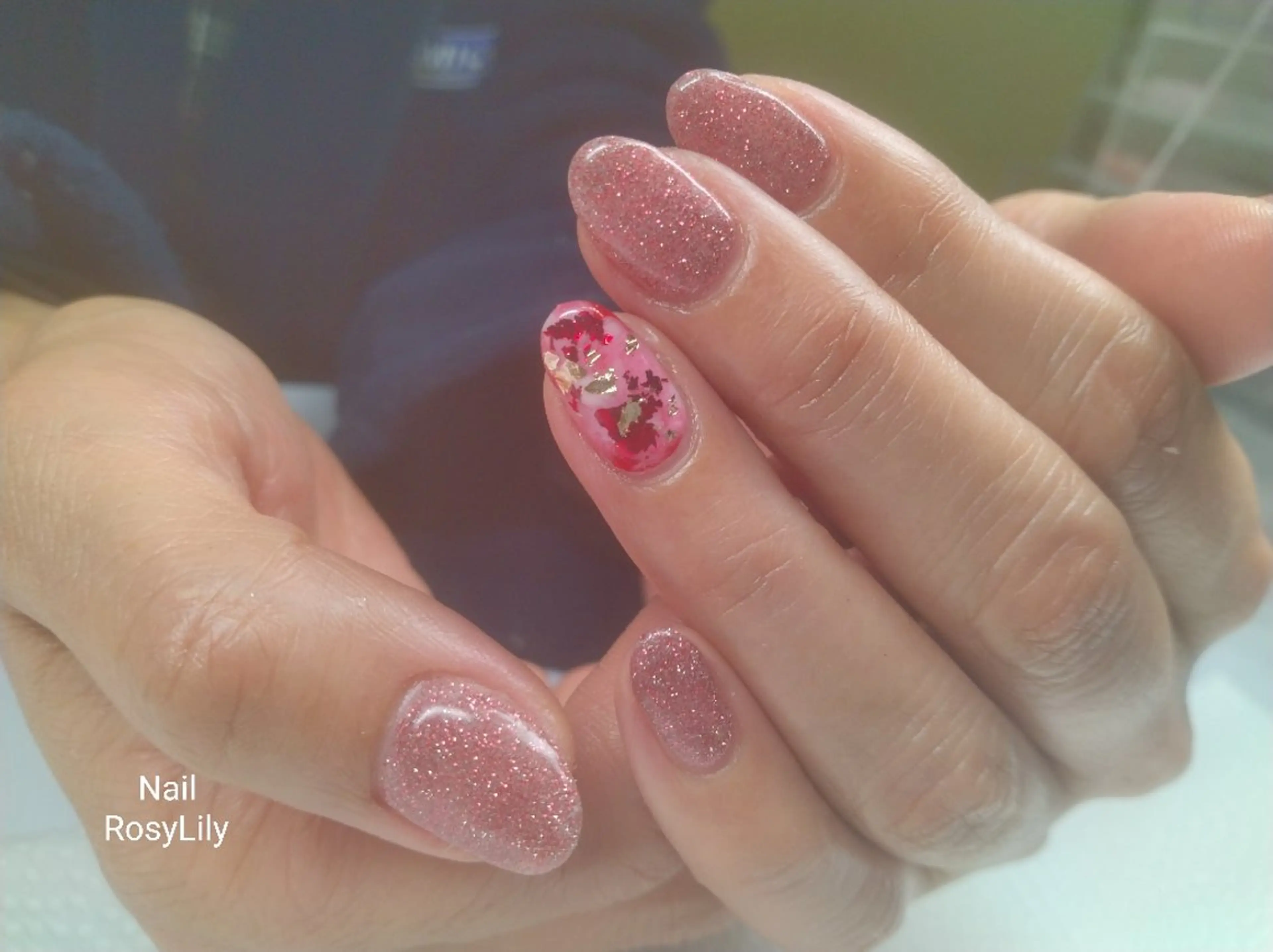 ネイル フラッシュネイル ハンドネイル ハンドケア プライベートサロン RosyLily所属・プライベートサロン Rosy Lilyのネイルデザイン