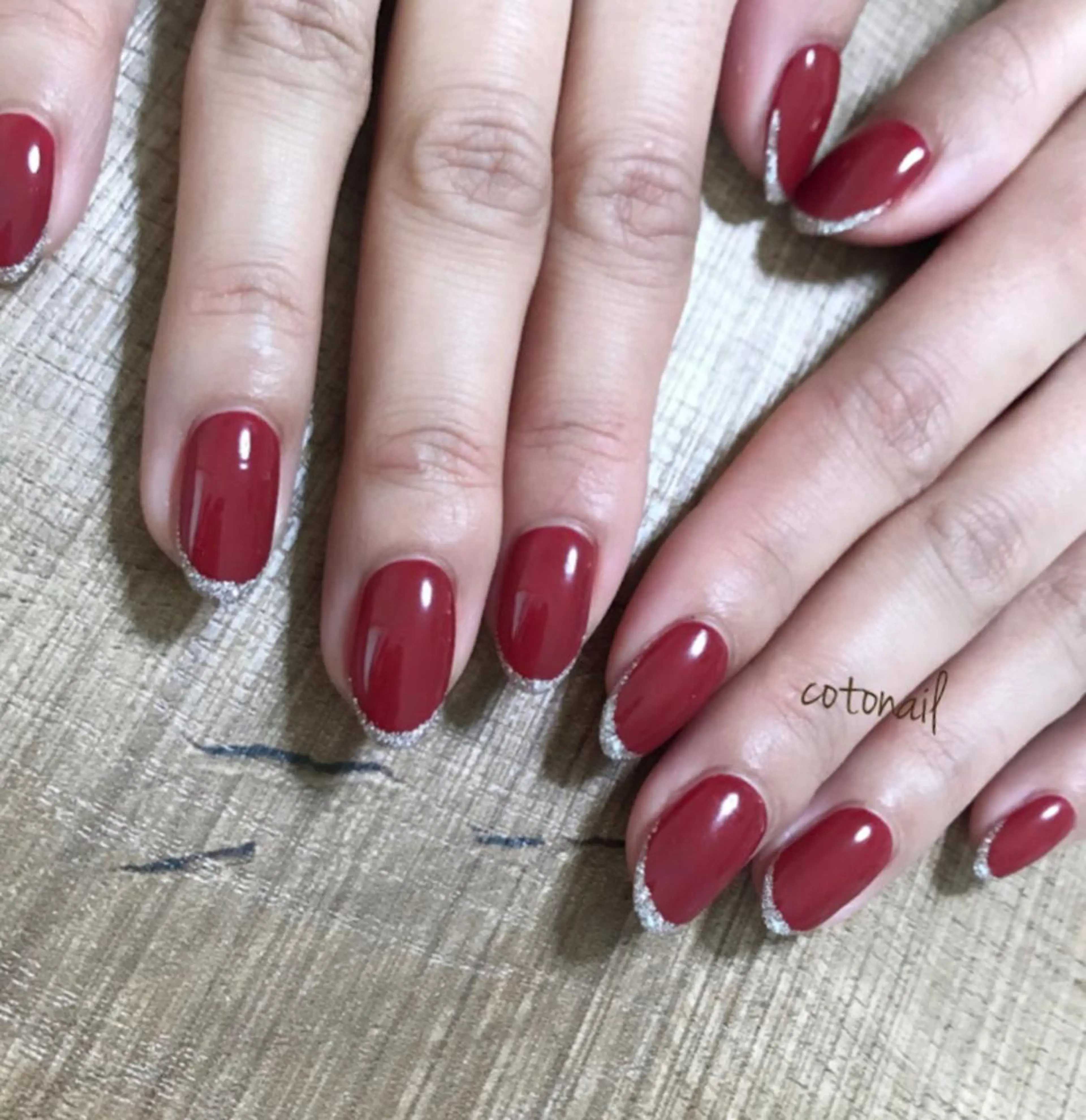 セミロング ネイル ハンドネイル ツメトマツゲ .のネイルデザイン