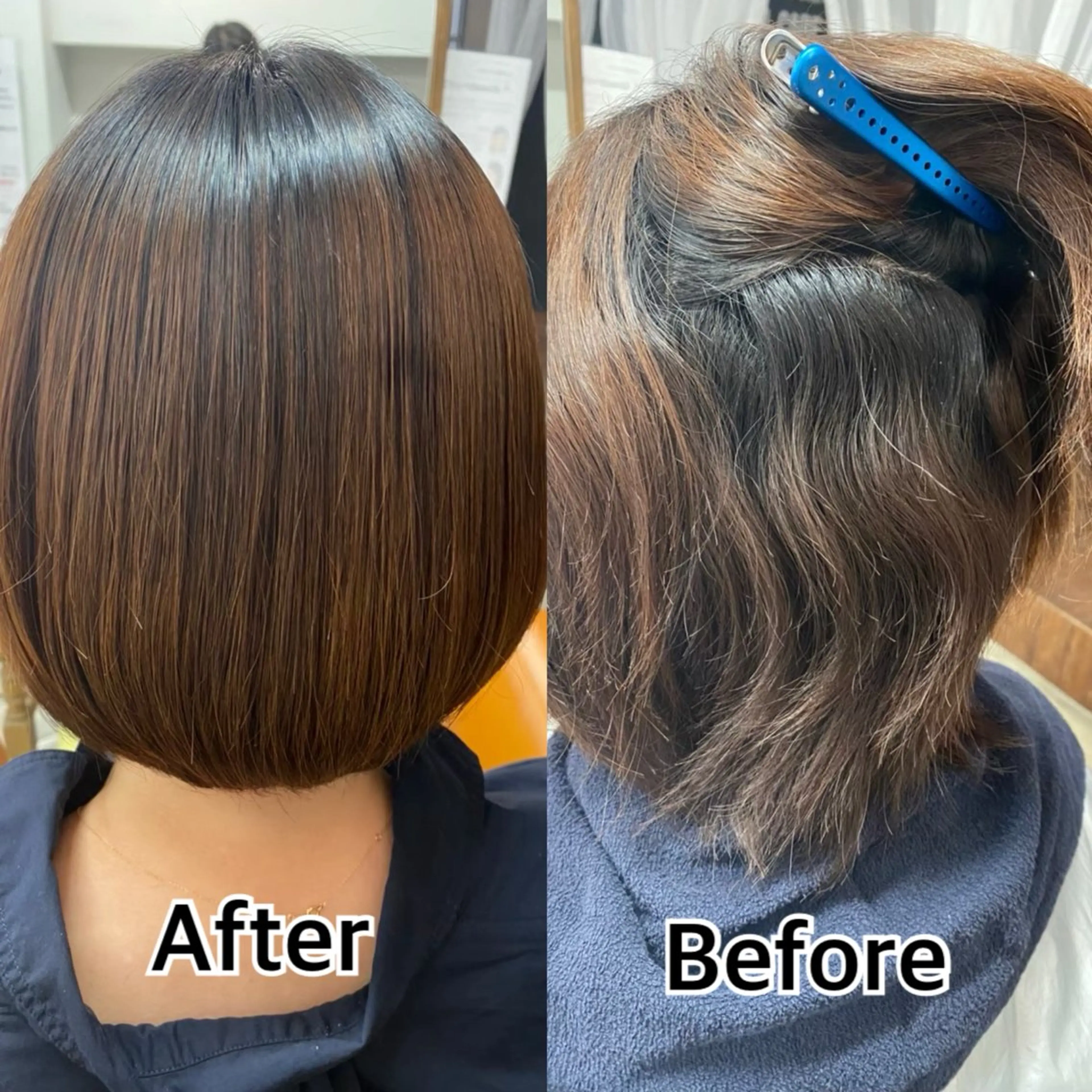 ショート カット 縮毛矯正 Ainoa 金町店所属・佐々木 楓夏のヘアスタイル