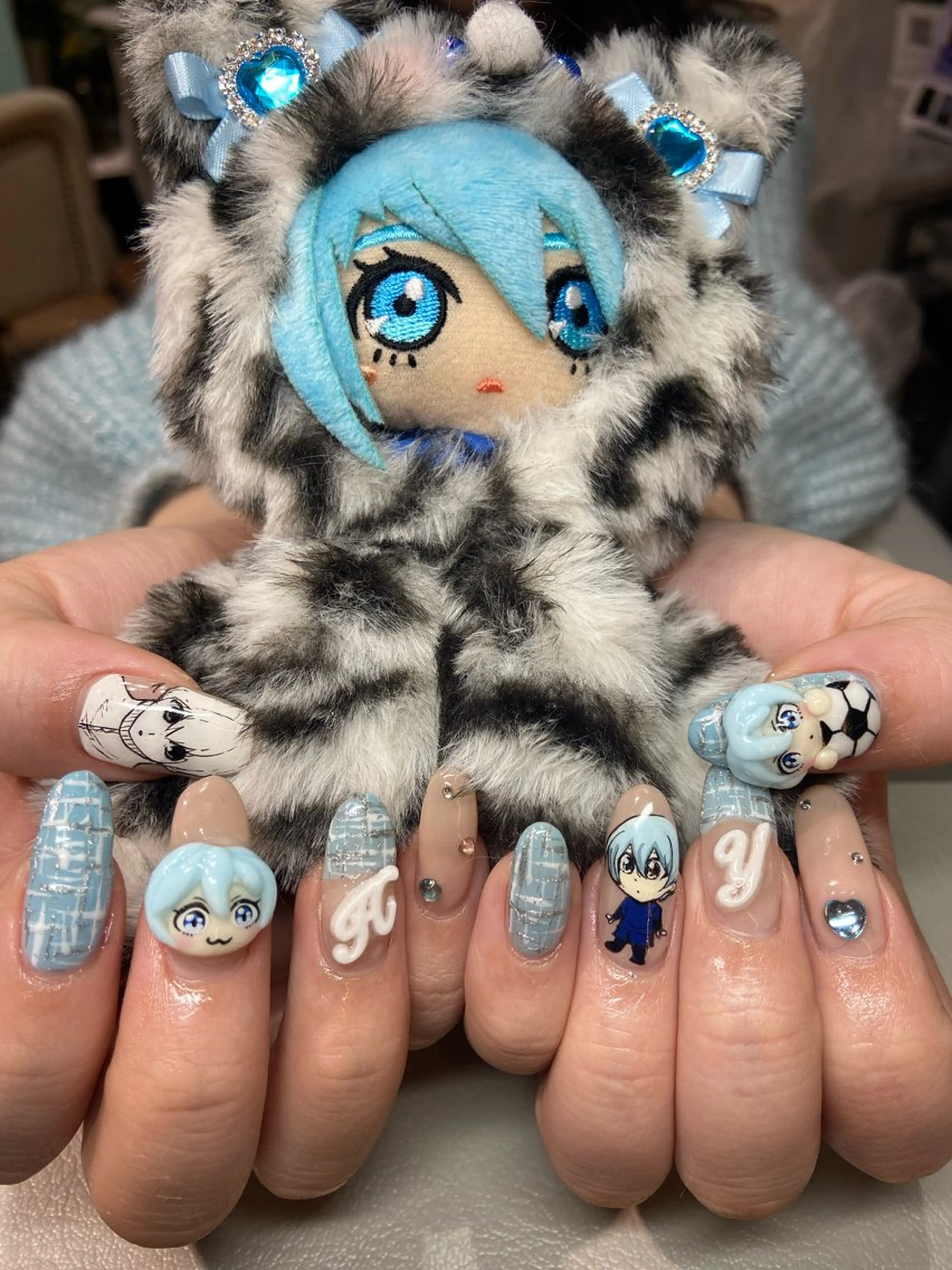 ネイル ハンドネイル 🧸プルエクステ❤︎ ネイルKAO🧸のヘアスタイル