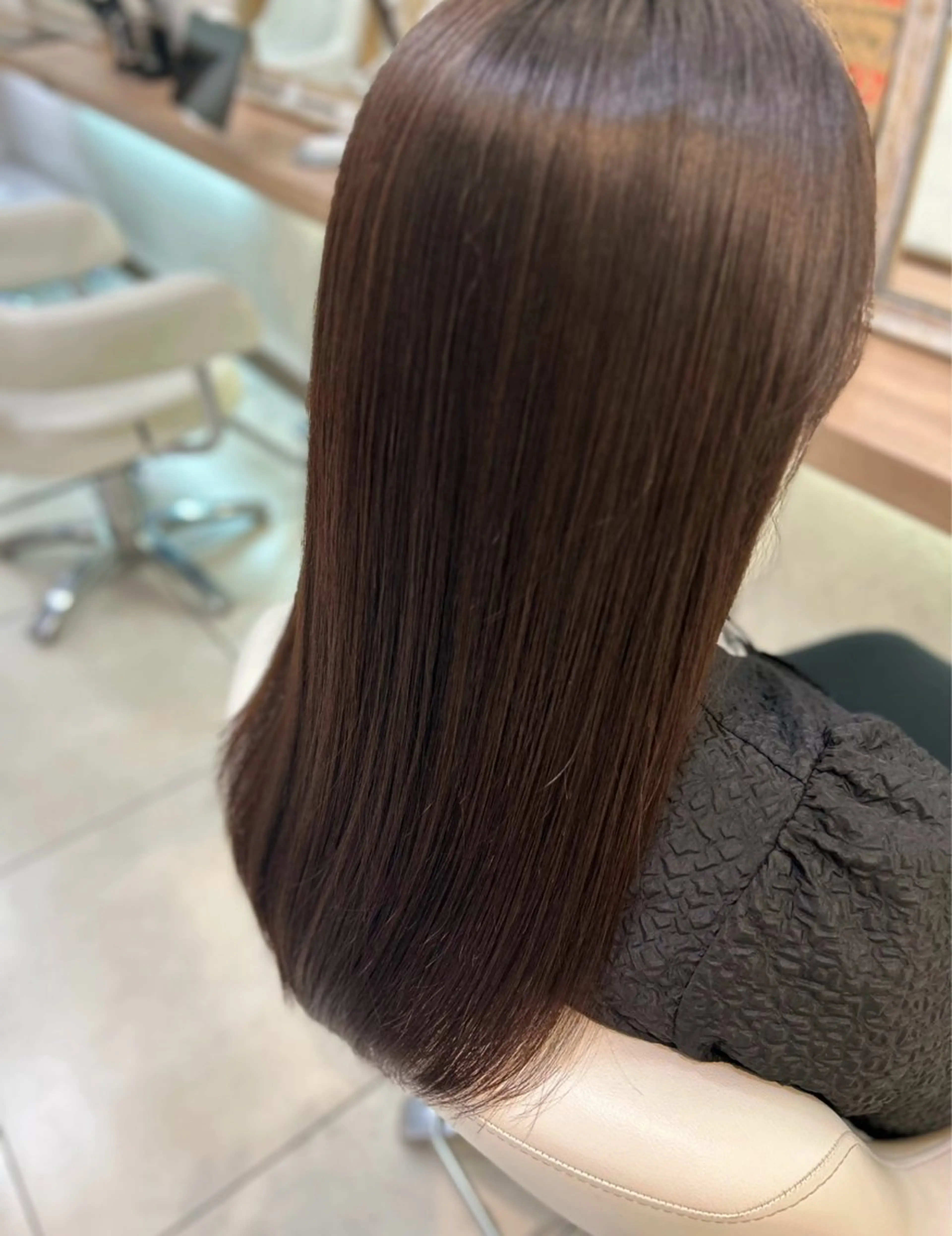 ロング カラー 艶質改善/縮毛矯正 ササキナツミのヘアスタイル