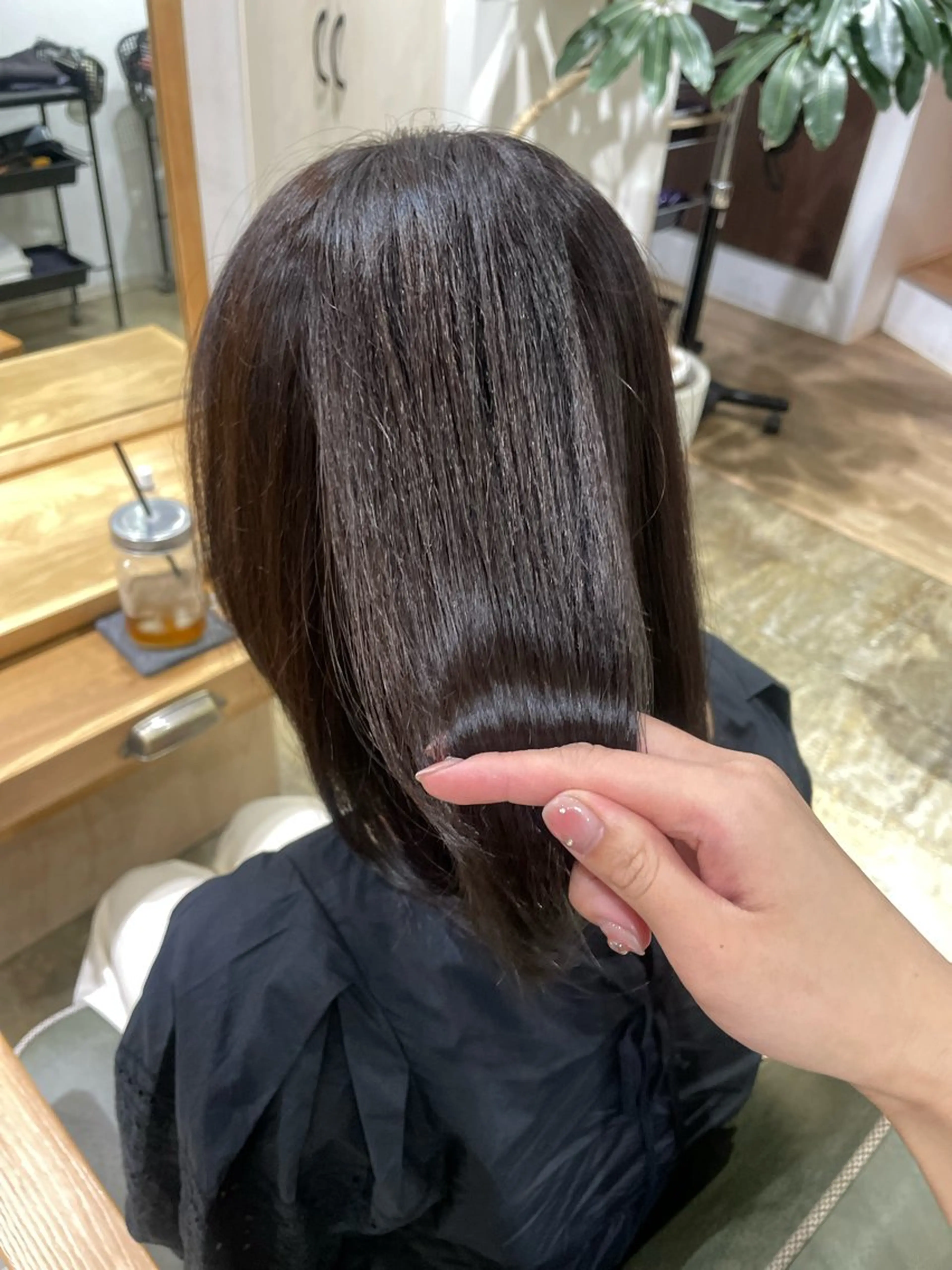 セミロング アッシュ アッシュブラウン ヘアカラー トリートメント 🖤keina🖤 詳細必読:*･のヘアスタイル