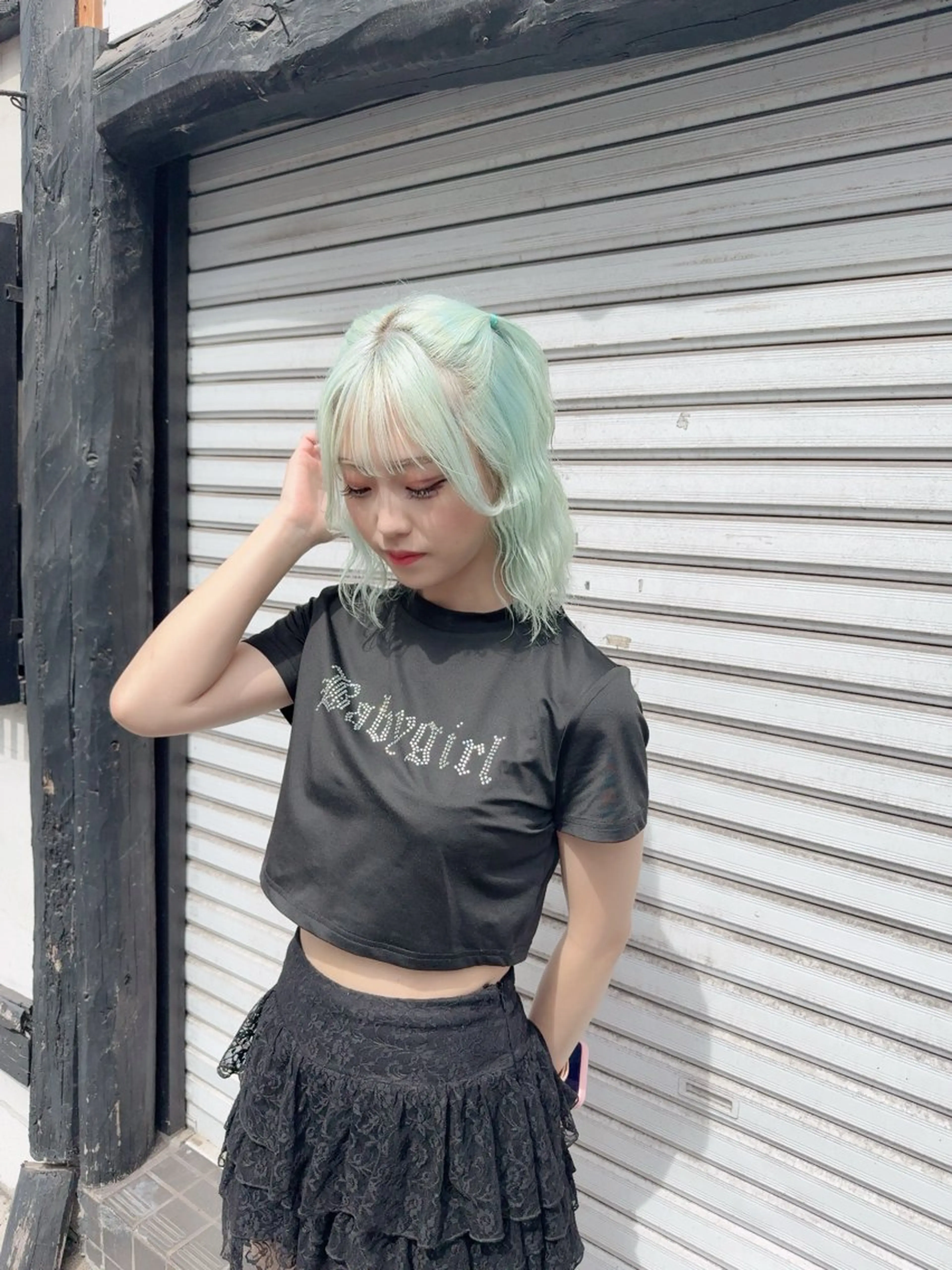 ミディアム カラー ヘアカラー 平山 采弥のヘアスタイル