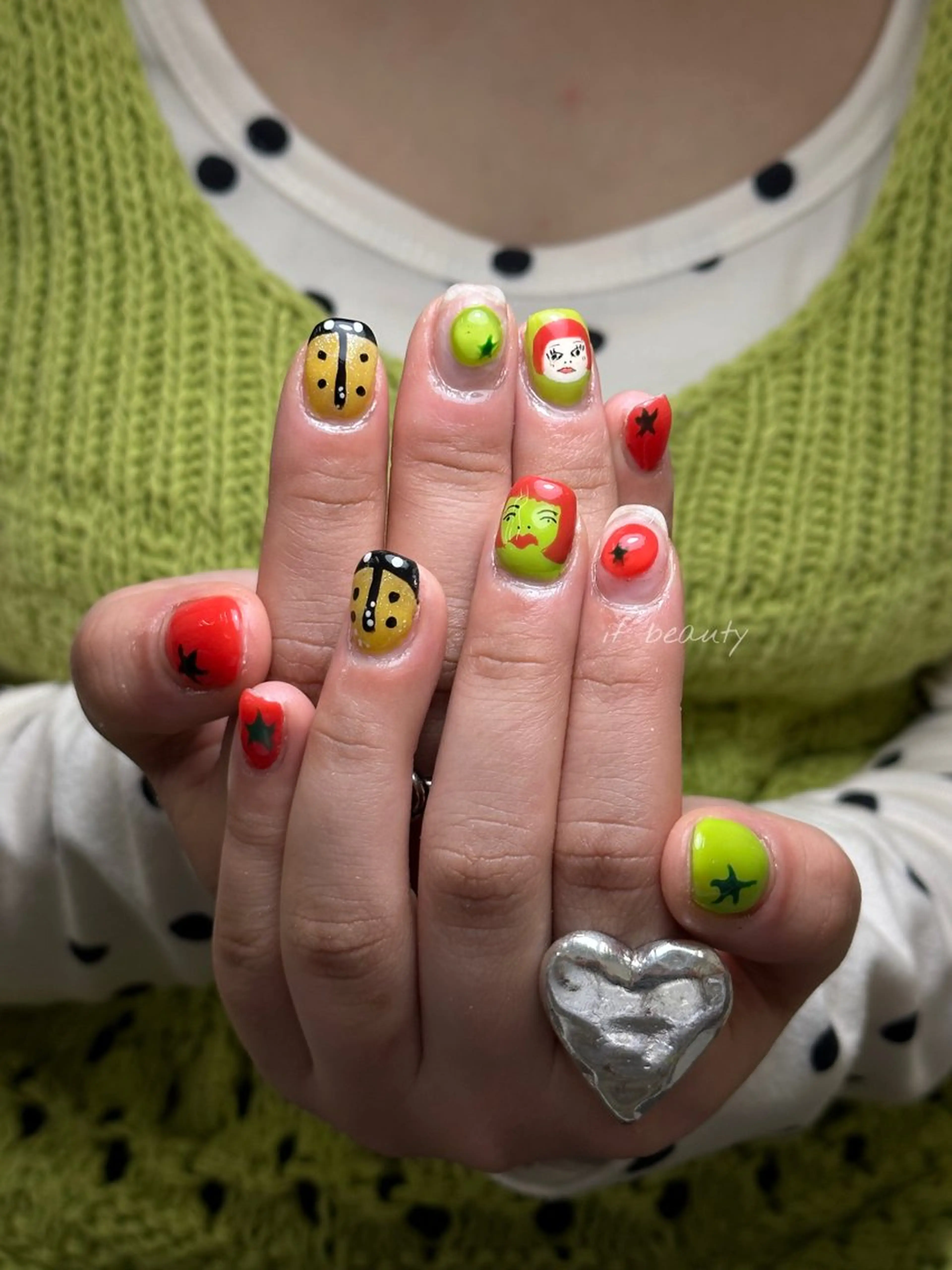 ネイル アートネイル ジェルネイル グラデーション パラジェル ワンホンネイル ハンドネイル if Hair＆Nail Salon所属・IKA /海外ネイル /個性派/ワンホンのネイルデザイン