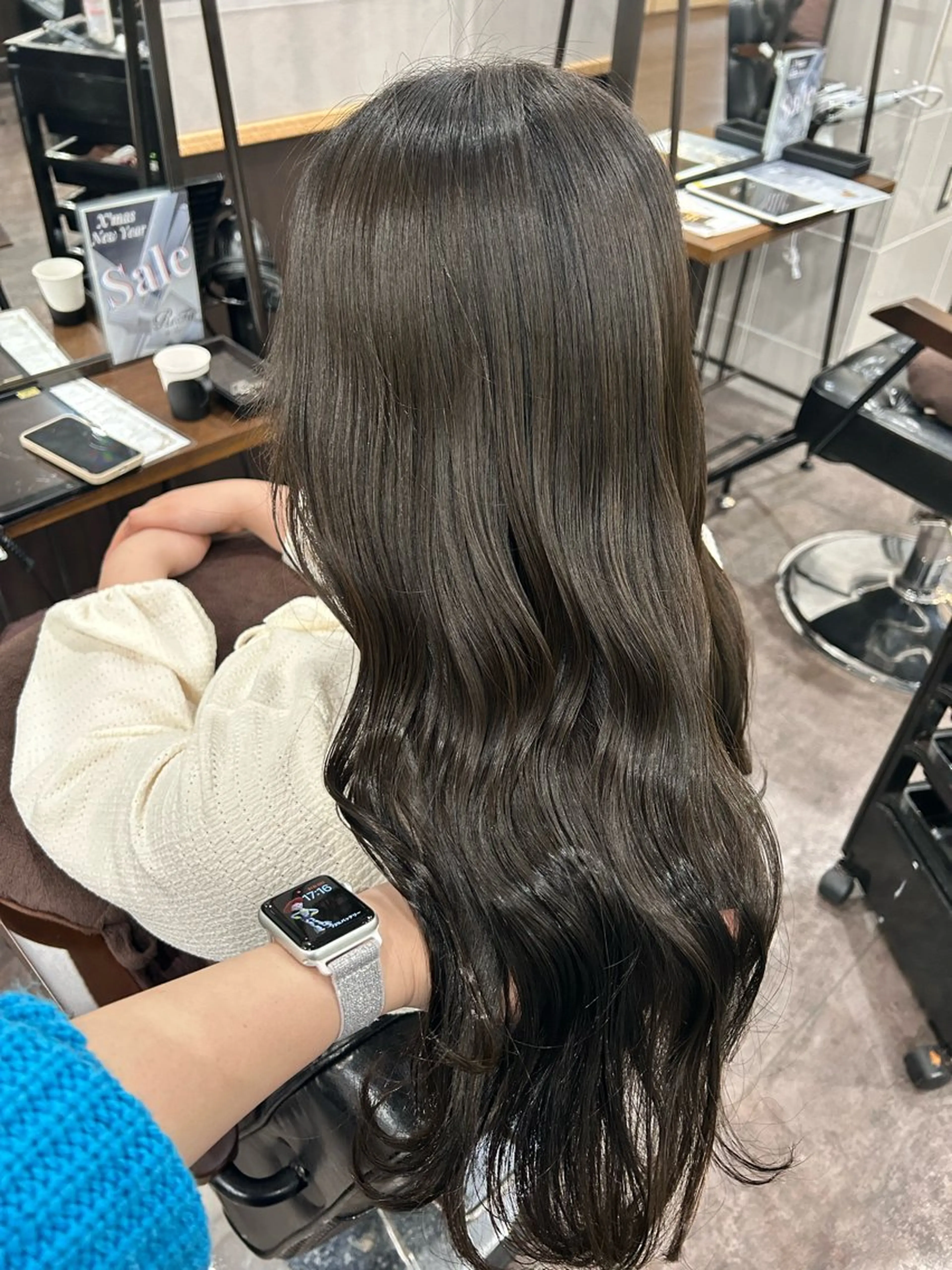 ロング カラー ヘアカラー トリートメント 🦄🩵YUNA 🩵🦄のヘアスタイル