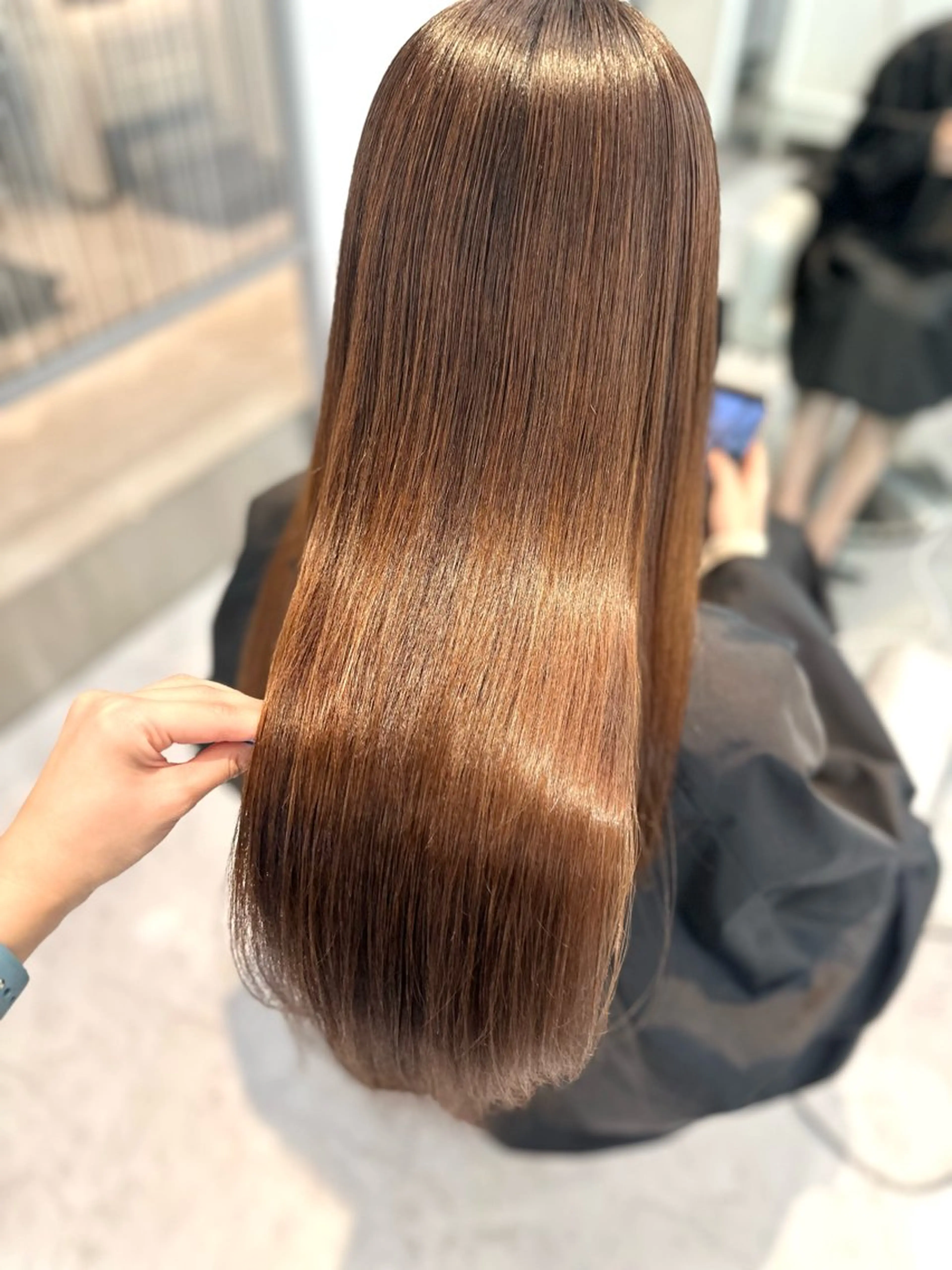 【女性限定】カット＋カラー＋縮毛矯正+ケアトリートメントの写真