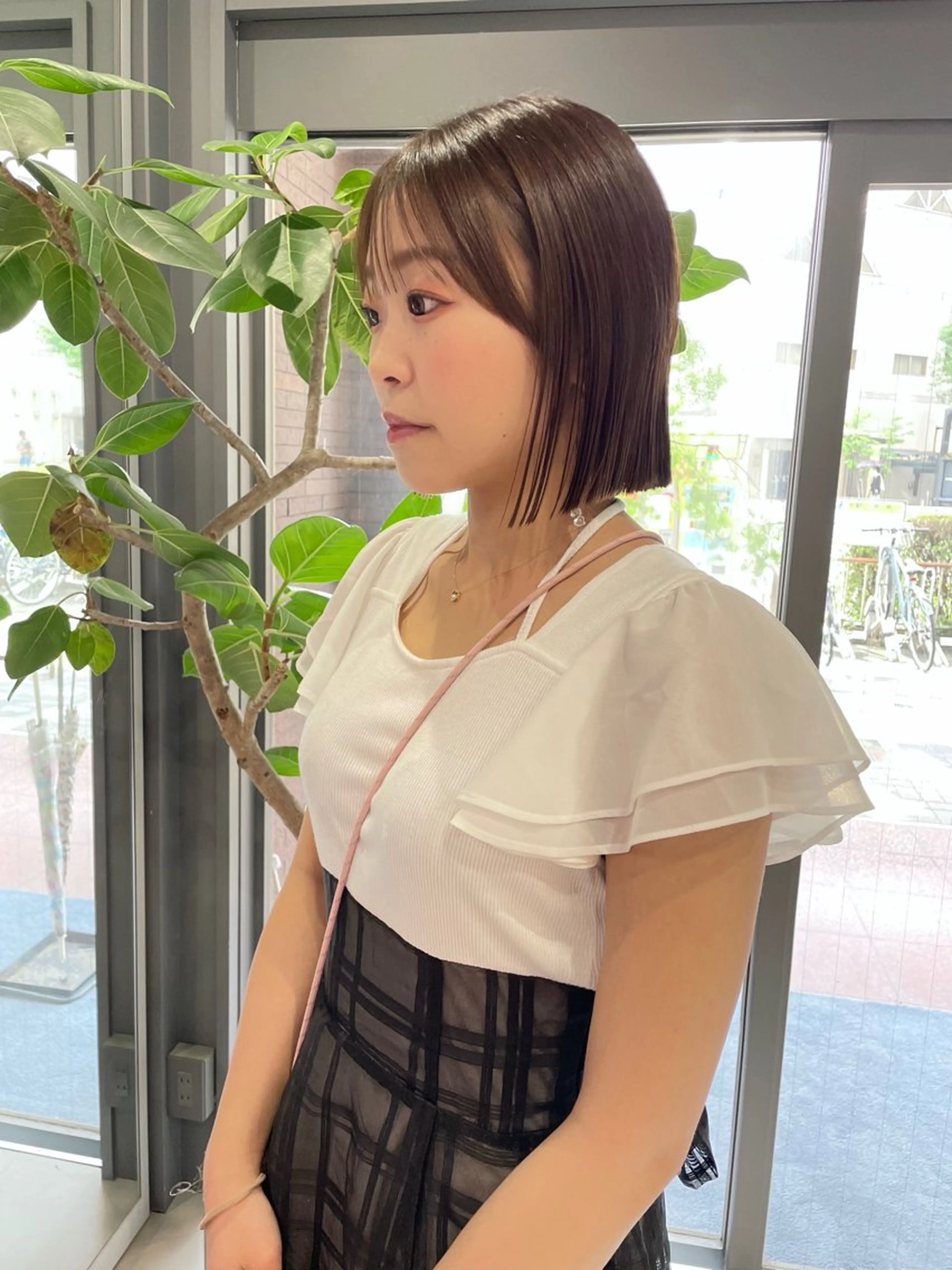 カラー カット ヘアカラー トリートメント noe tton所属・あゆな/名古屋/ ボブ/透明感カラーのヘアスタイル