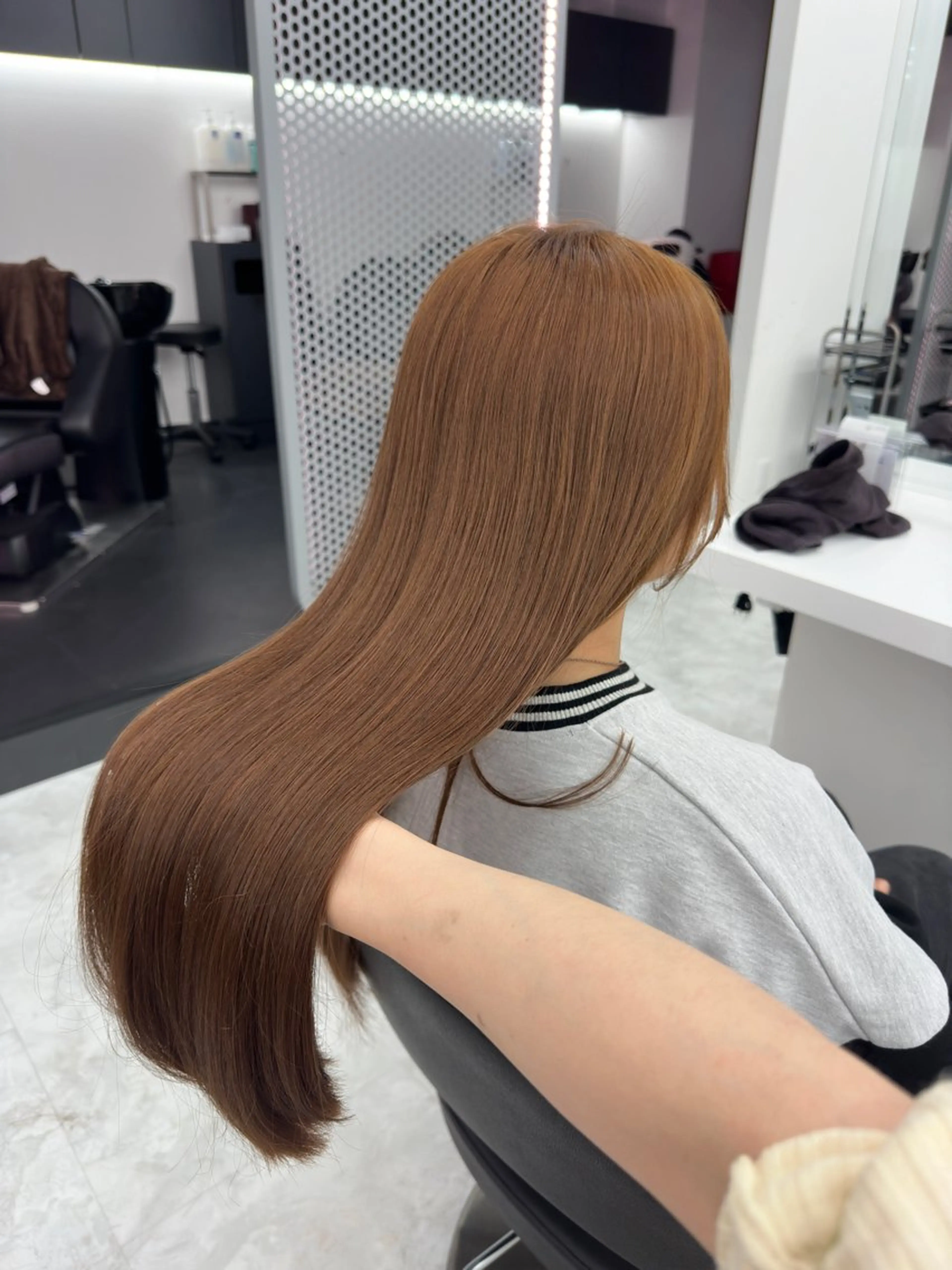 ロング カラー パーマ ヘアアレンジ メンズ キッズ ♥️韓国ヘア レイヤー♥️ゆりのヘアスタイル