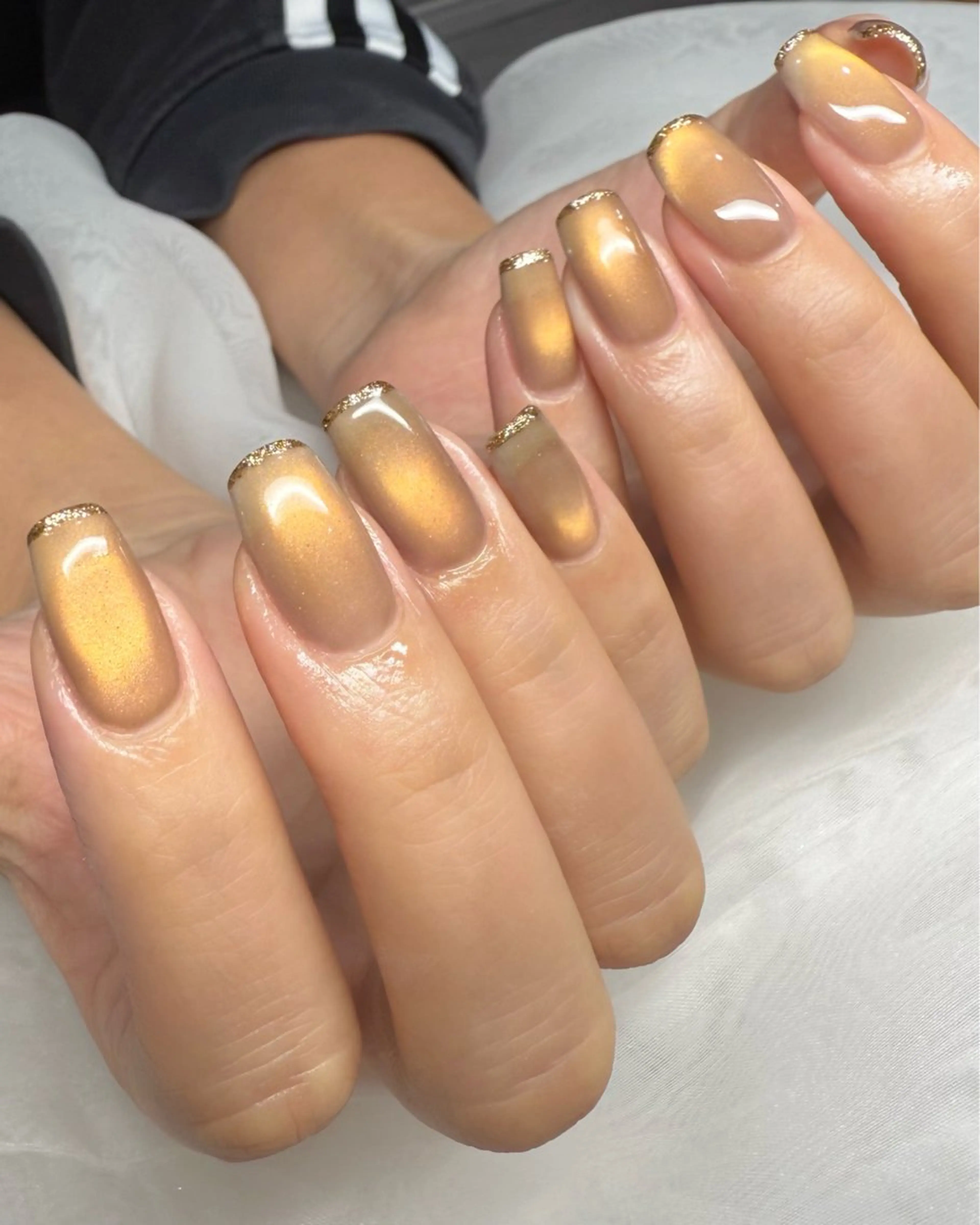 ネイル ラメ(グリッター) マグネットネイル ハンドネイル Carina Nail所属・CarinaNail Chieのネイルデザイン