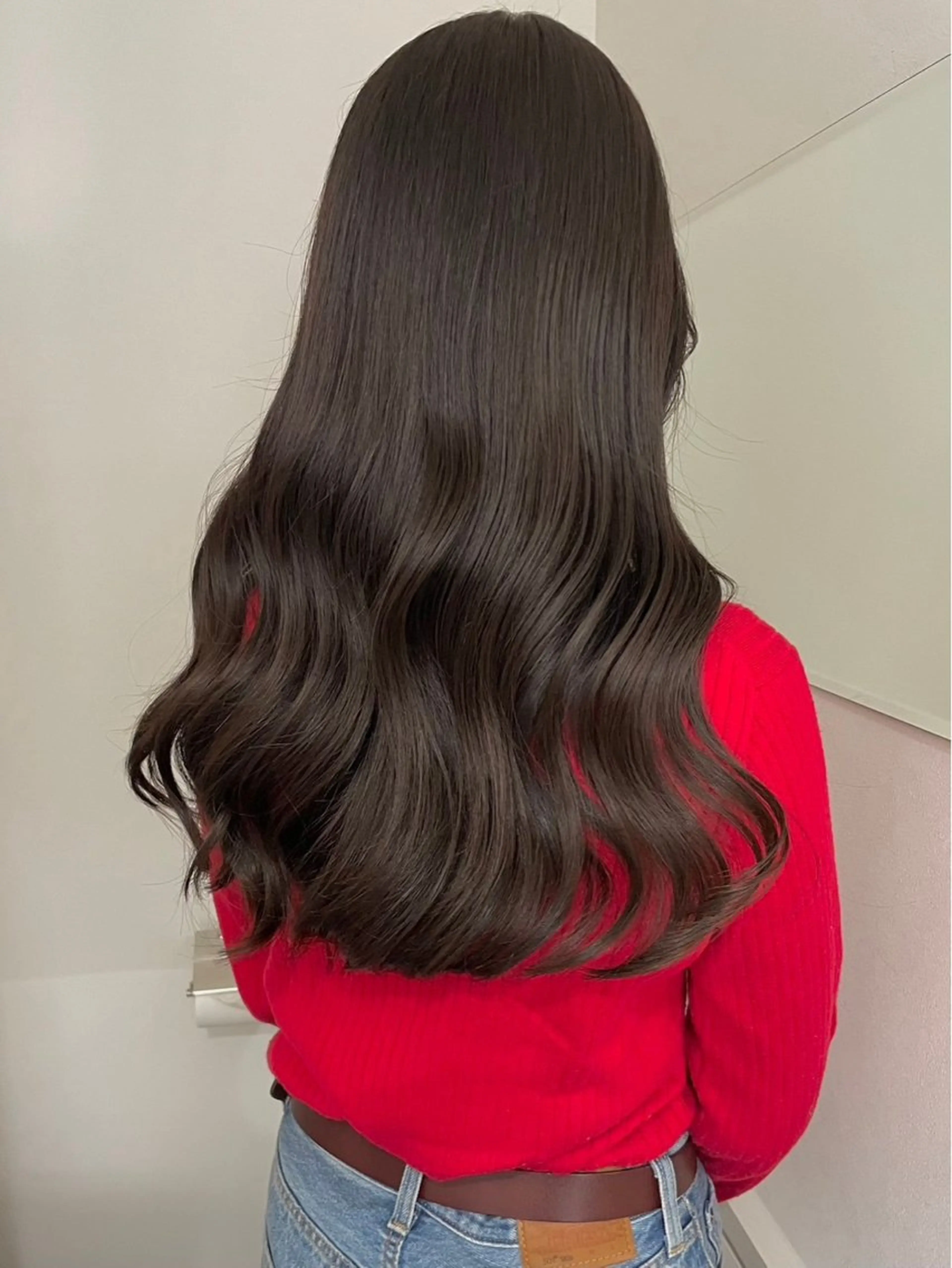 ロング カラー ヘアカラー トリートメント ヘッドスパ ヘアセット 🖤:髪質改善/ 透明感カラー/Aoiのヘアスタイル