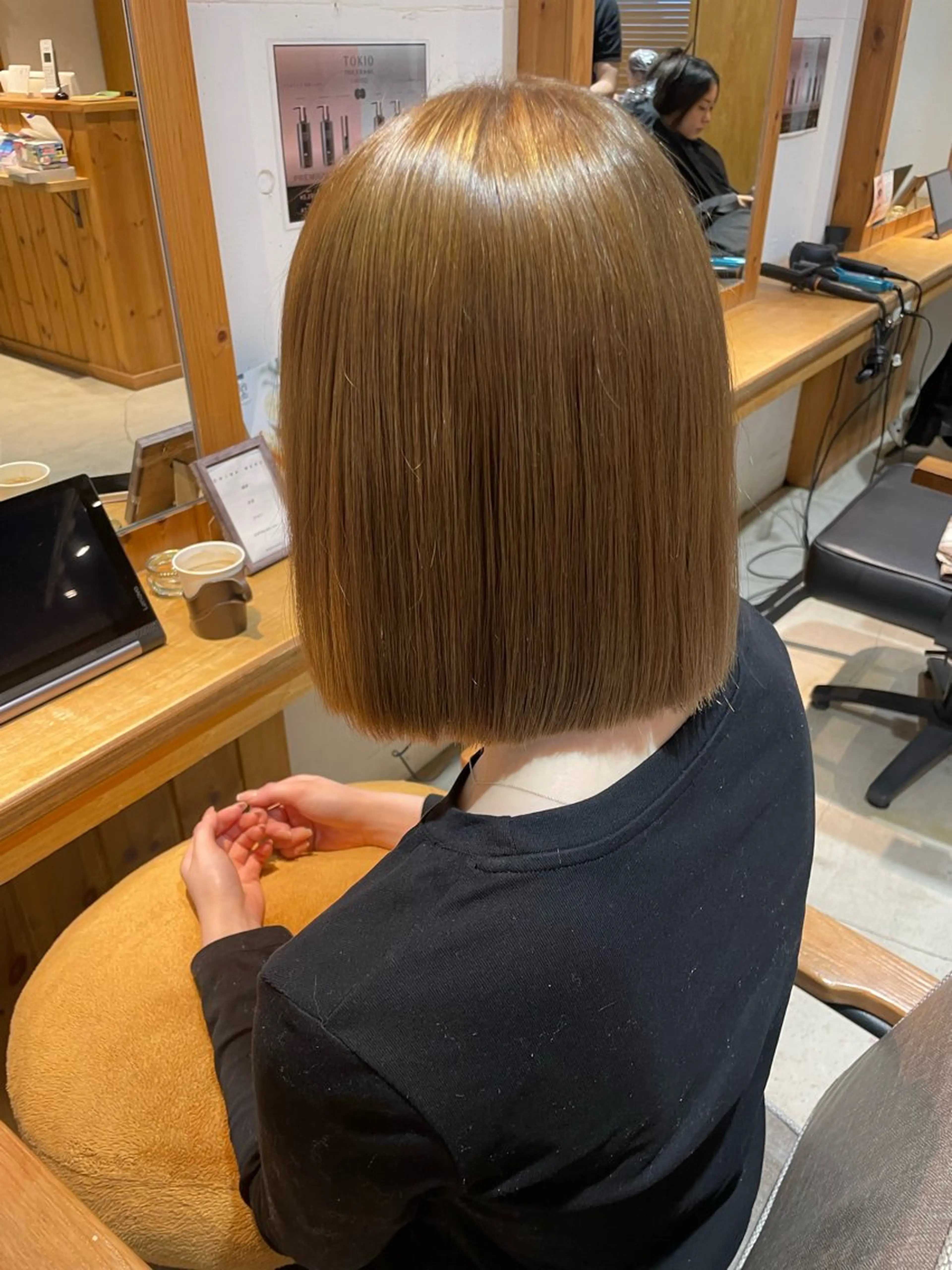 セミロング 髪質改善/縮毛/新宿 🫧SUZUKA🫧のヘアスタイル