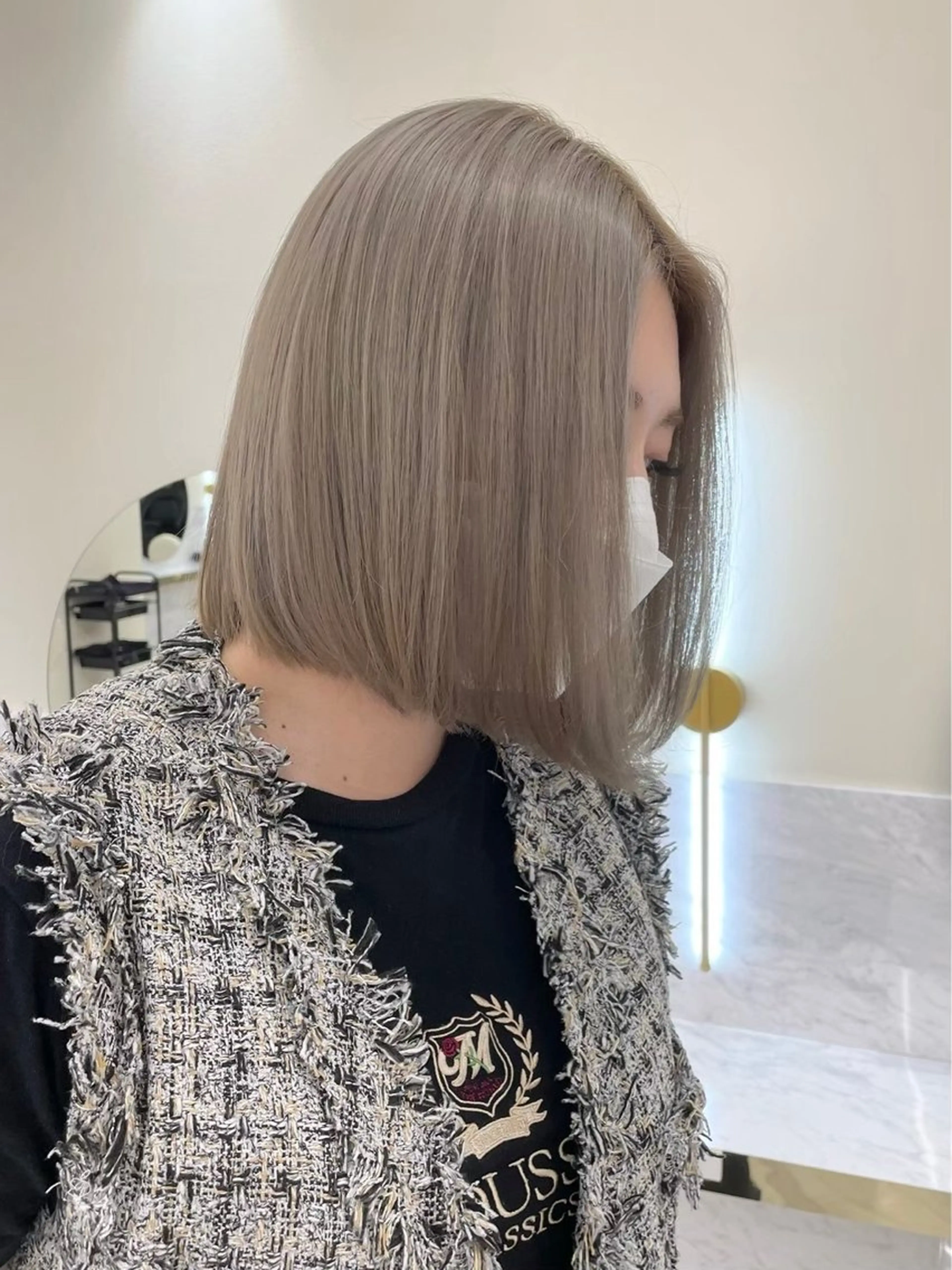 ショート カラー ブリーチ ケアブリーチ グレージュ ヘアカラー 髪質改善🫧 カラー特化/Hinaのヘアスタイル