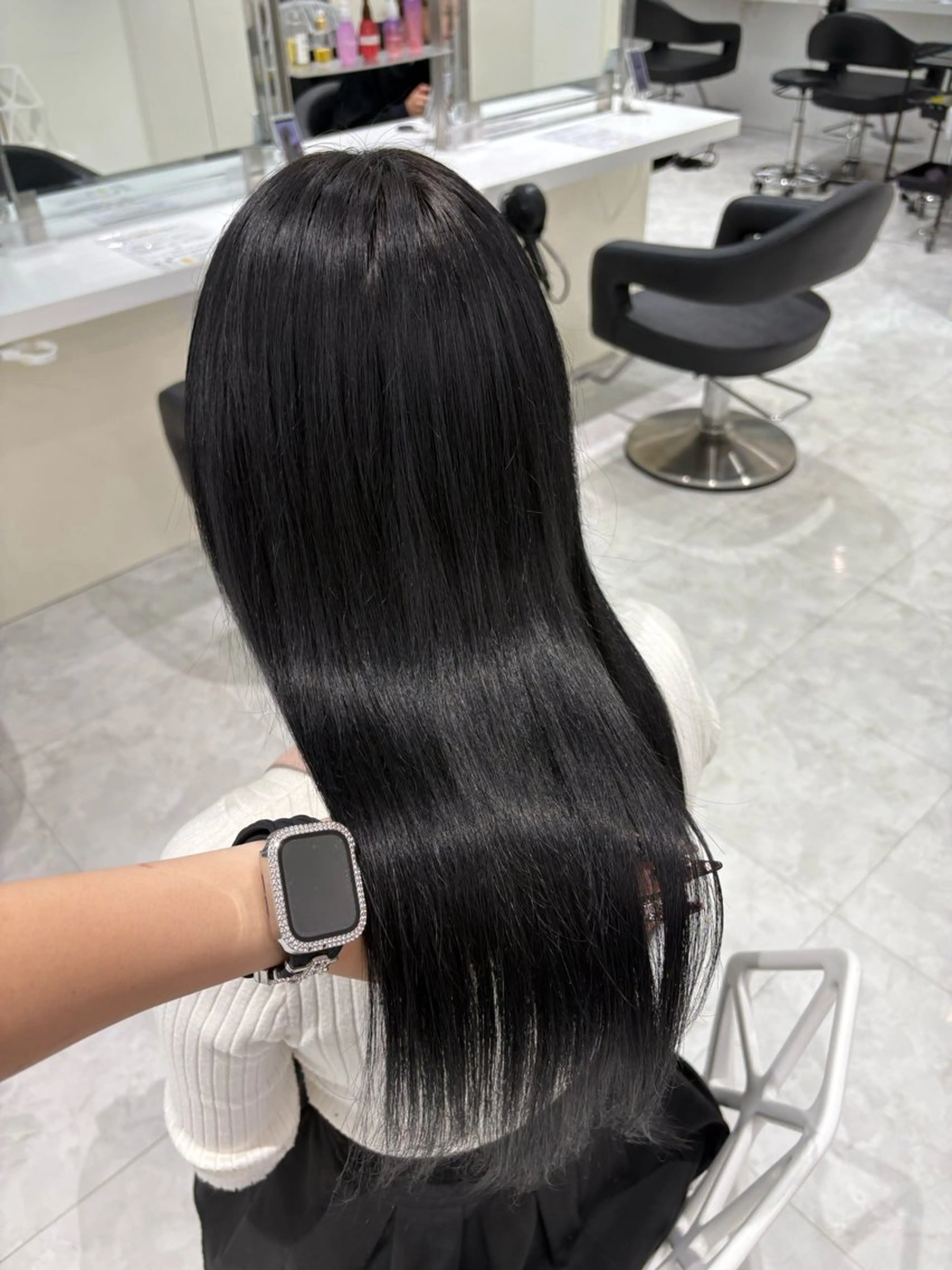 ロング カラー ヘアカラー トリートメント 🤍ྀི透ける寒色 Cocoa🤍ྀིのヘアスタイル