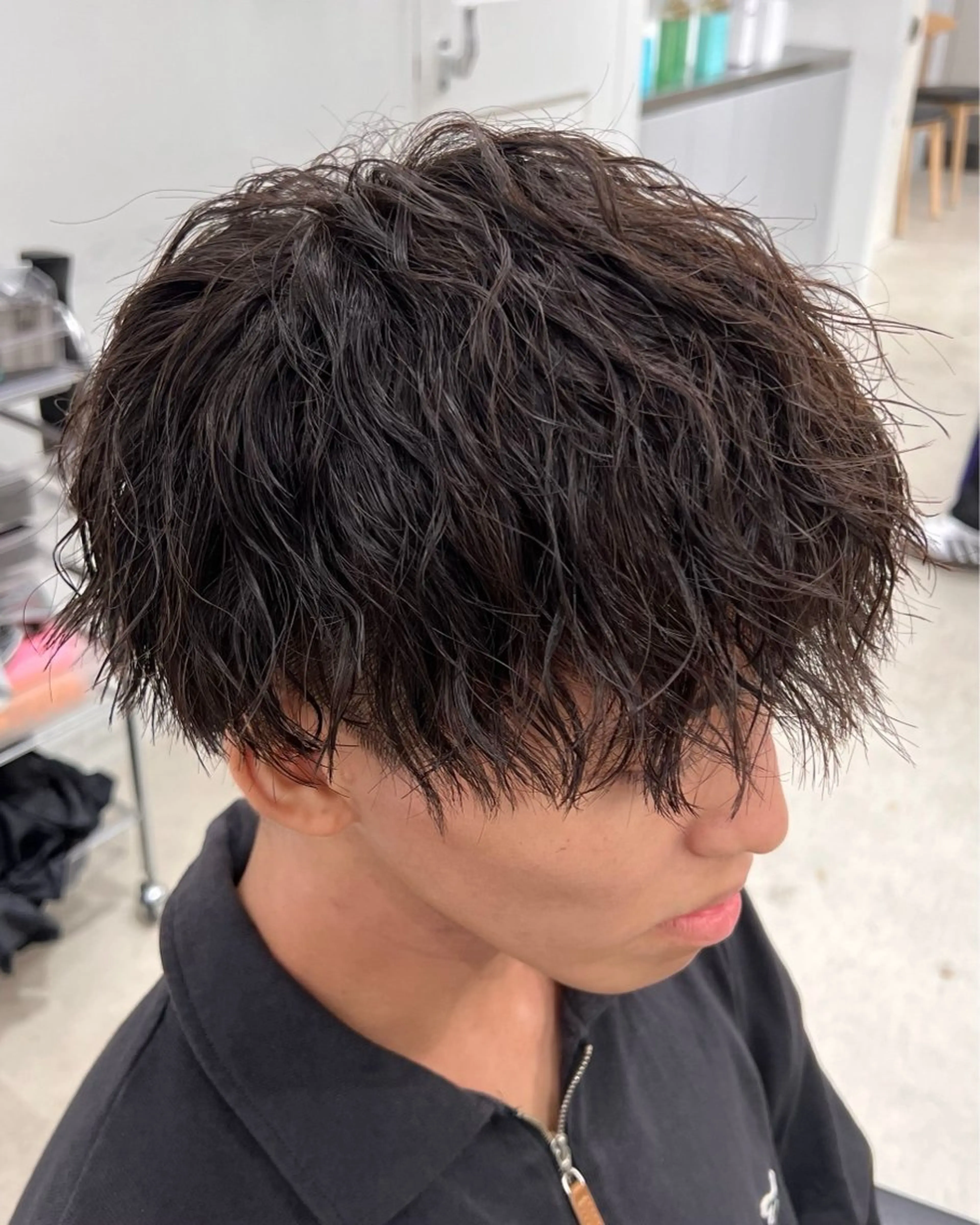 ショート パーマ メンズ メンズパーマ ツイストスパイラルパーマ スパイラルパーマ パーマ fifth 名駅所属・深谷 侑亮のヘアスタイル