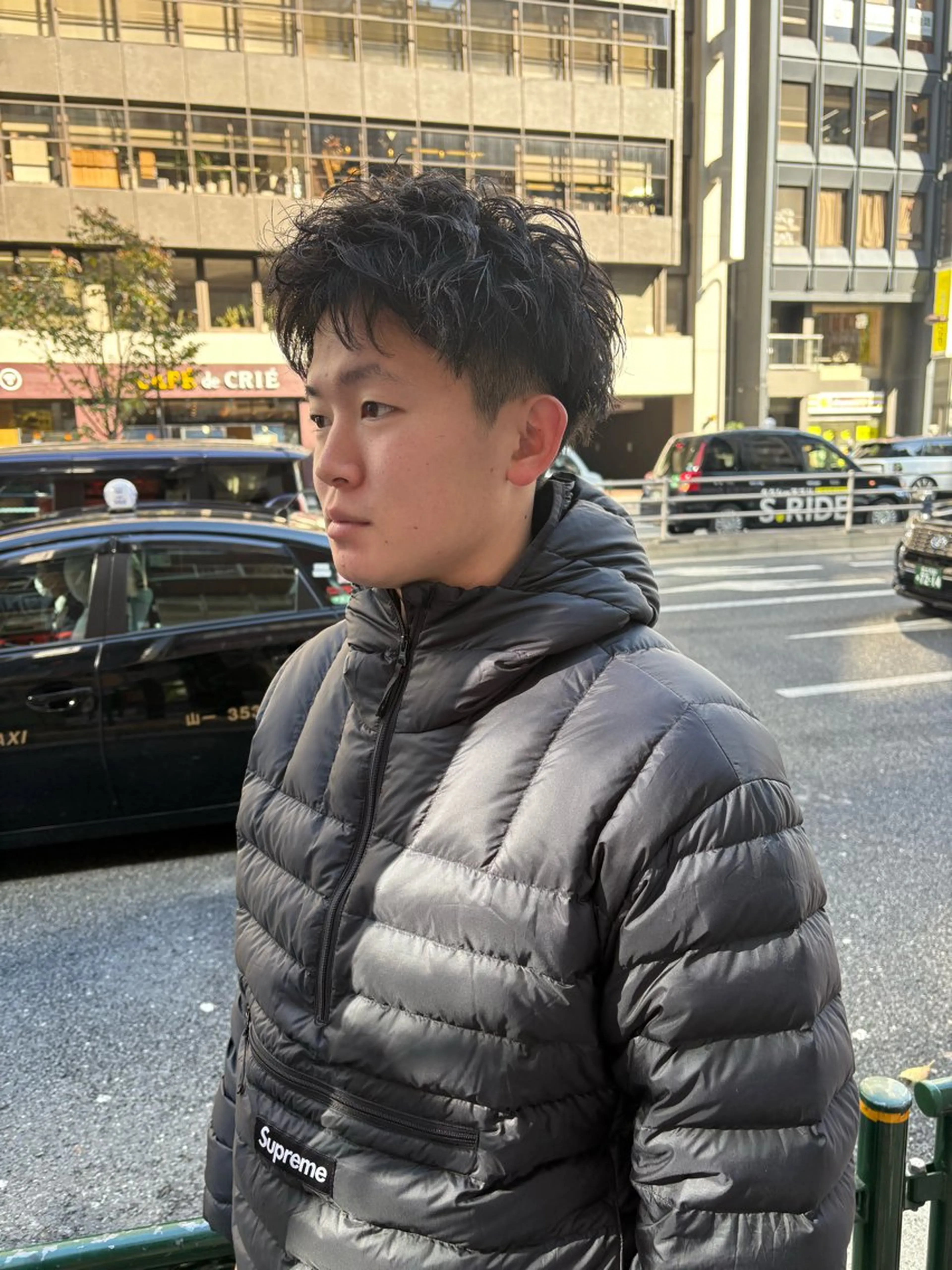 ショート パーマ メンズ メンズブリーチ フェザーパーマ メンズハイライト メンズインナーカラー メンズパーマ カット charme所属・💈メンズ特化 /伊藤大輝💈のヘアスタイル