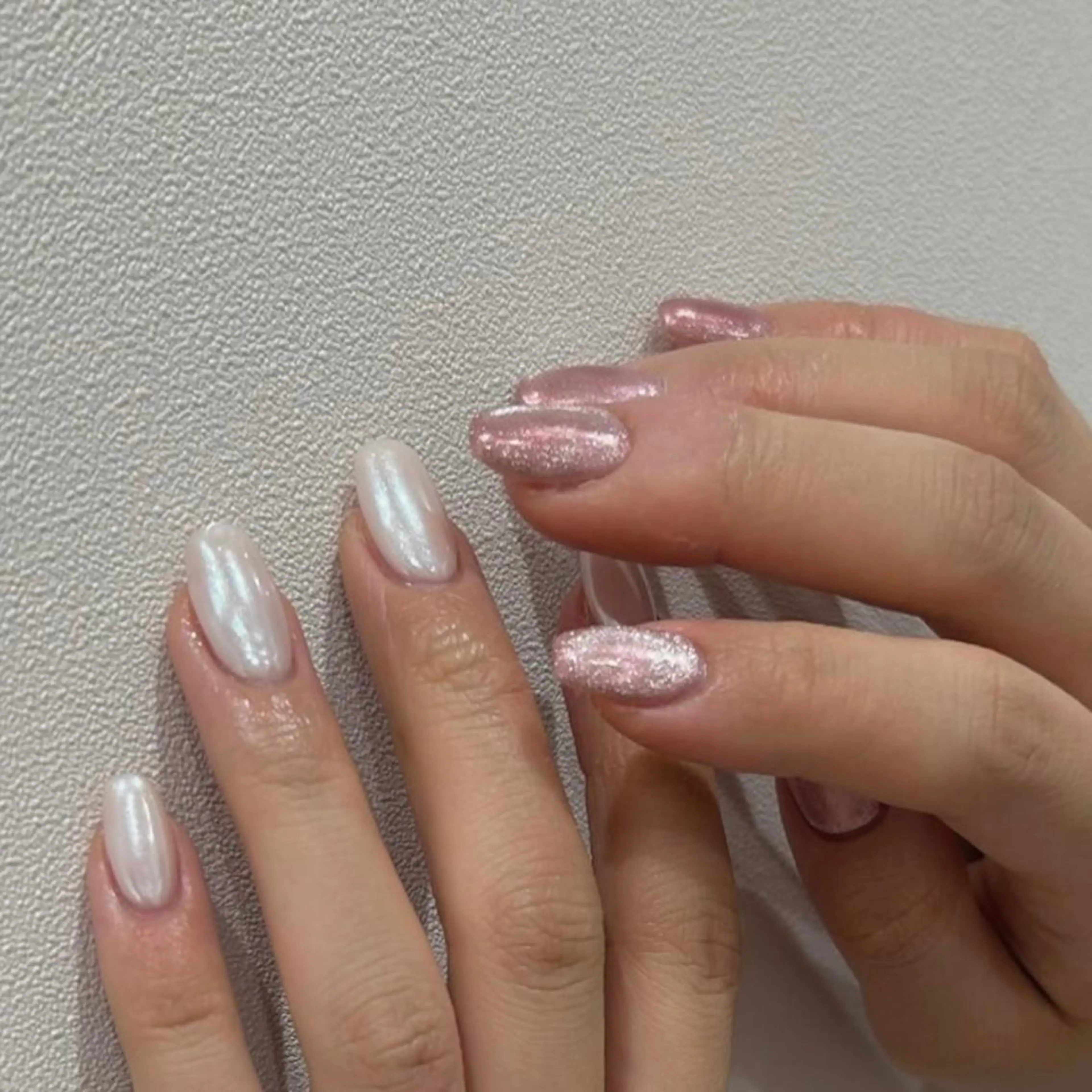 ネイル オーロラネイル マグネットネイル 杏花梨 ROCCOnailのネイルデザイン