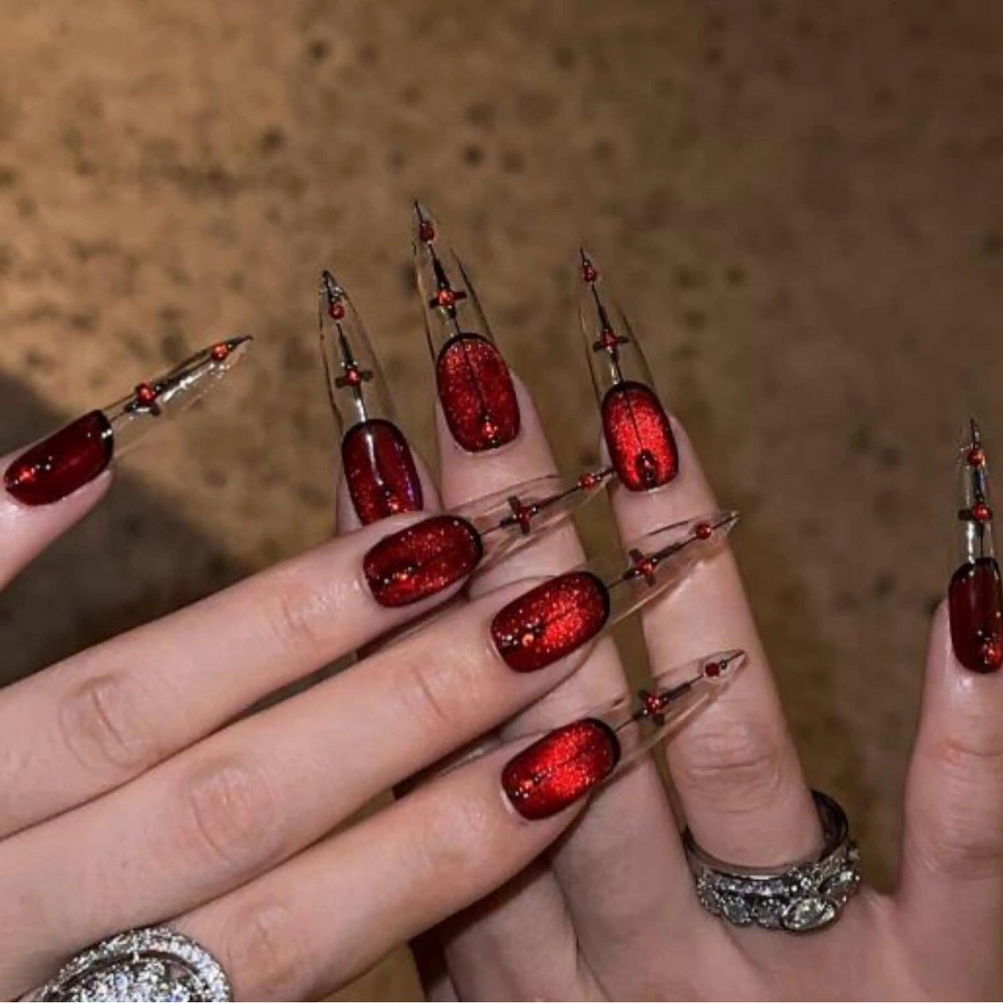 ネイル ハロウィン ハンドネイル west coast スカルプ専門店のネイルデザイン