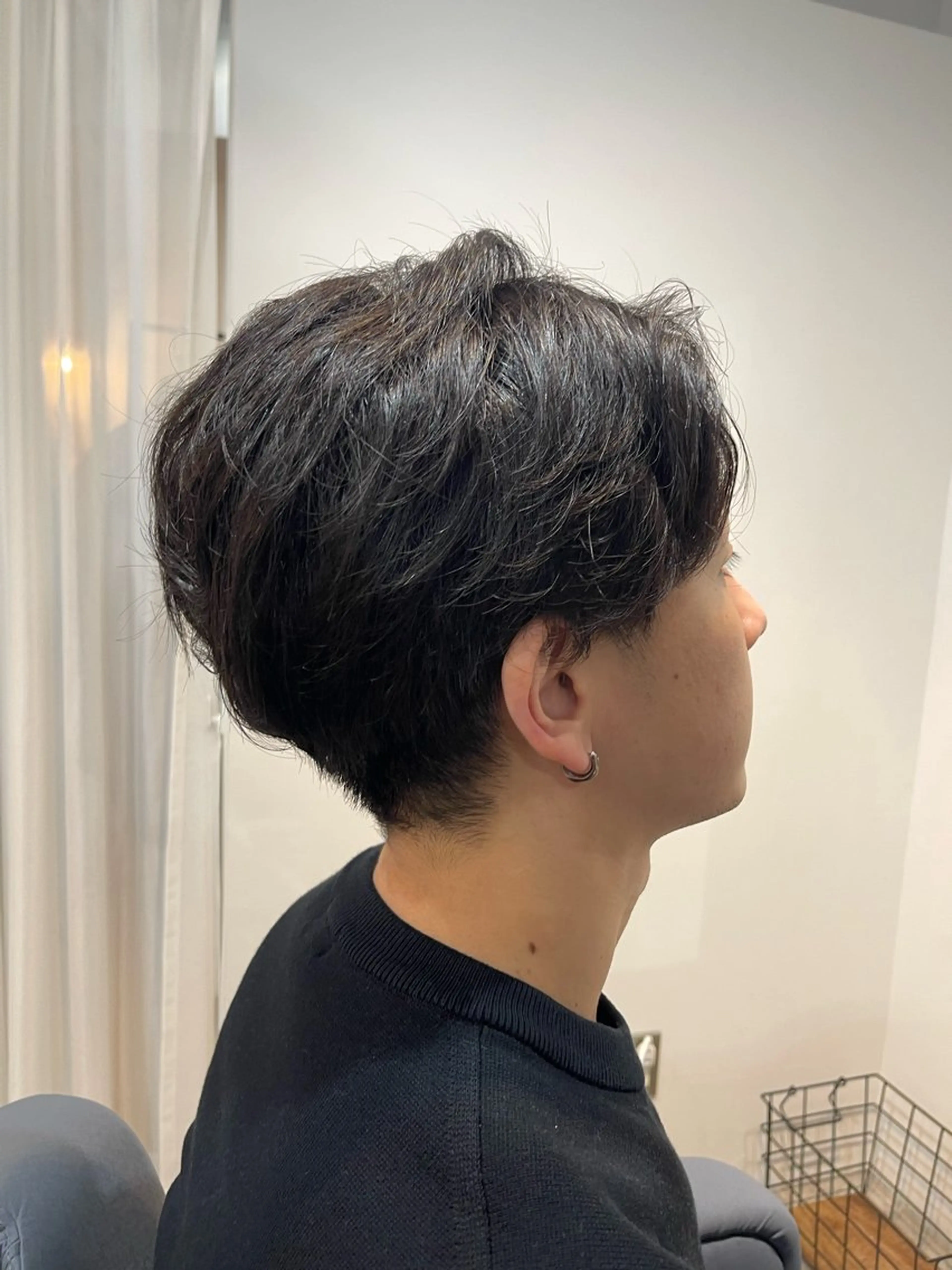 パーマ メンズ メンズパーマ カット パーマ AID_都立大学所属・林 亮太/ メンズ/メンズパーマのヘアスタイル