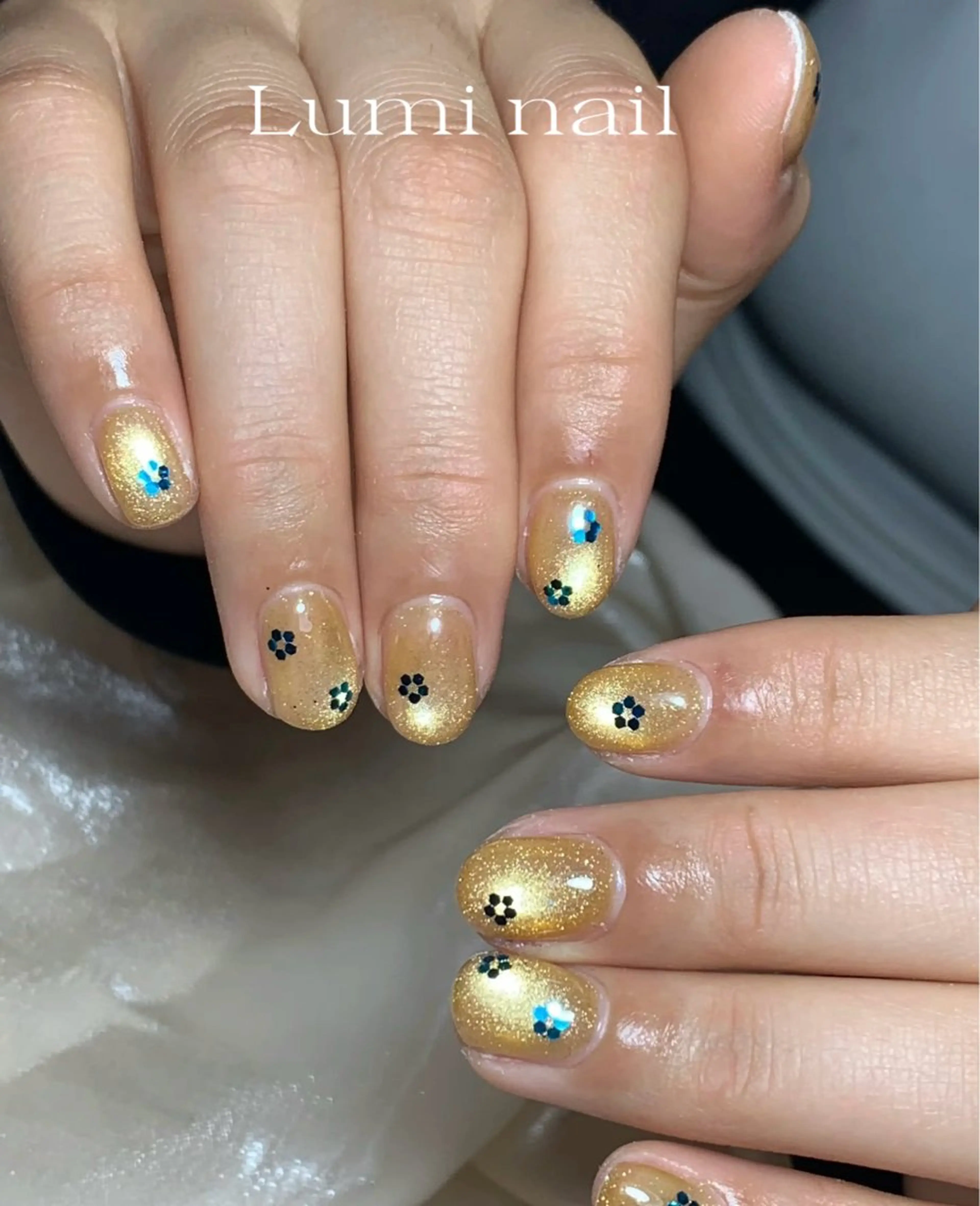 ネイル キラキラネイル ハンドネイル Luminail 新小岩のネイルデザイン