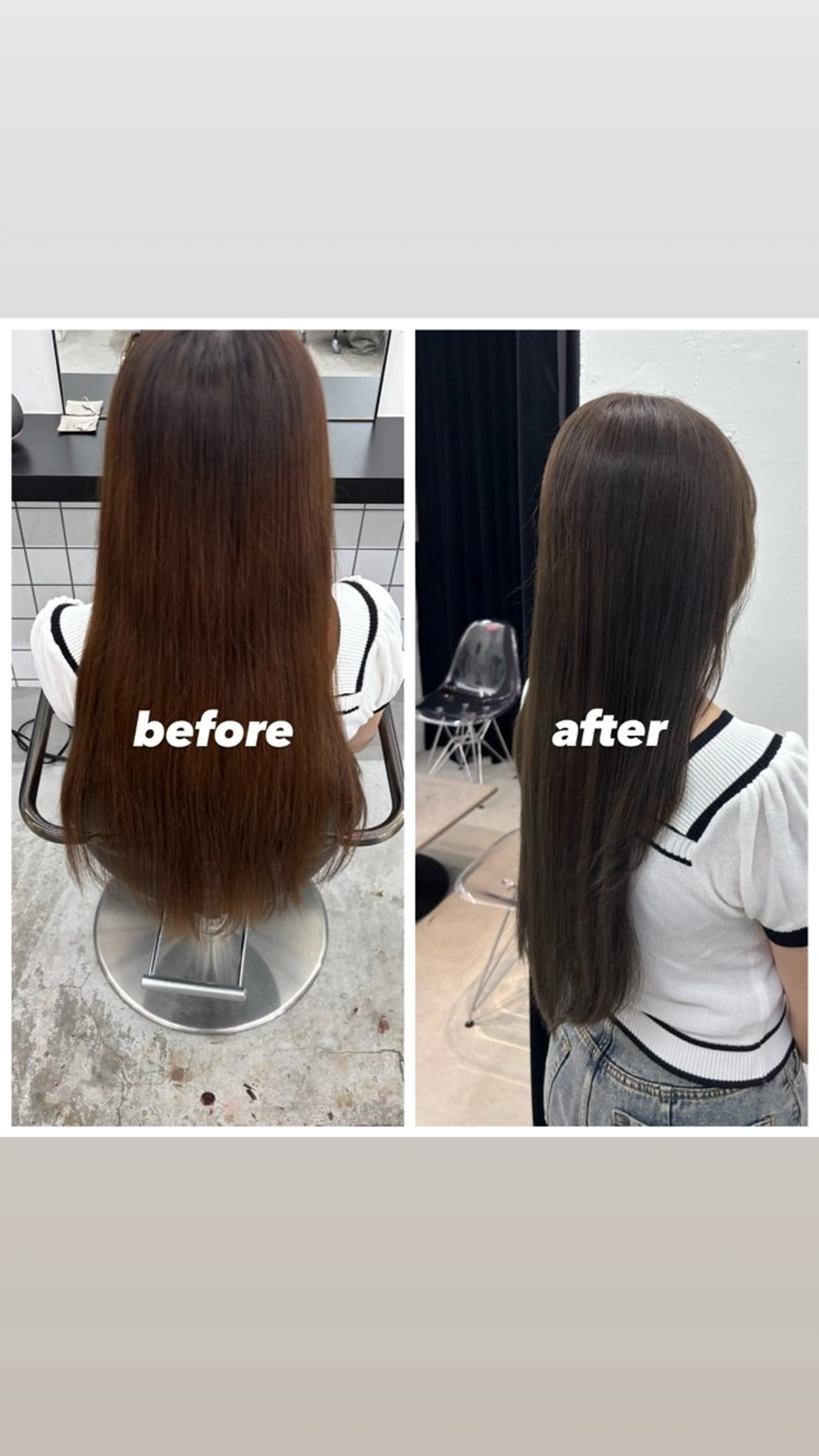 ロング カラー ベージュカラー オリーブベージュ ヘアカラー トリートメント 🌼あいり🌼 JILLSTUDIOのヘアスタイル