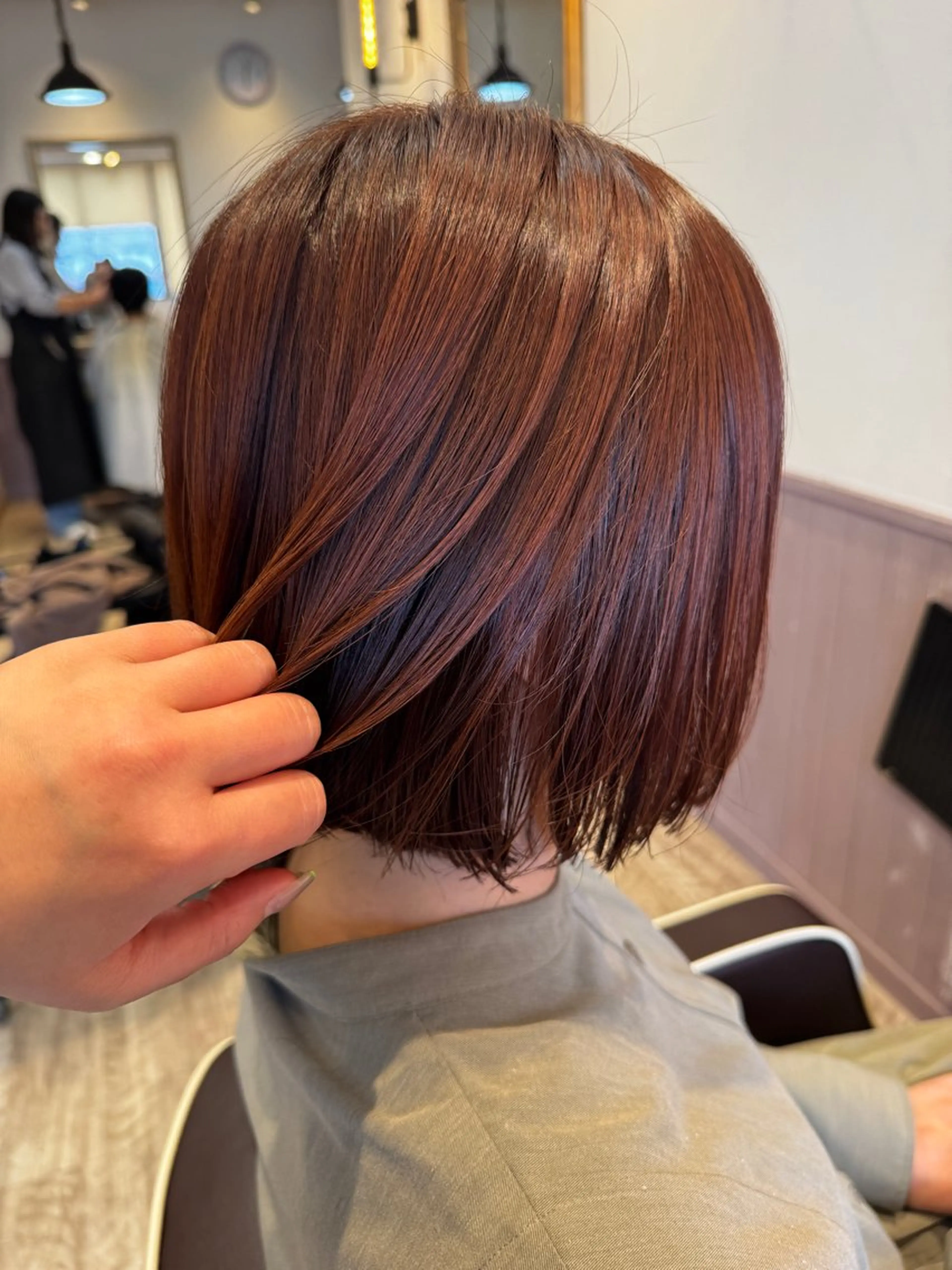 セミロング カラー カット ヘアカラー トリートメント アリサ/ダブルカラー /ヘルシー/ブリーチのヘアスタイル