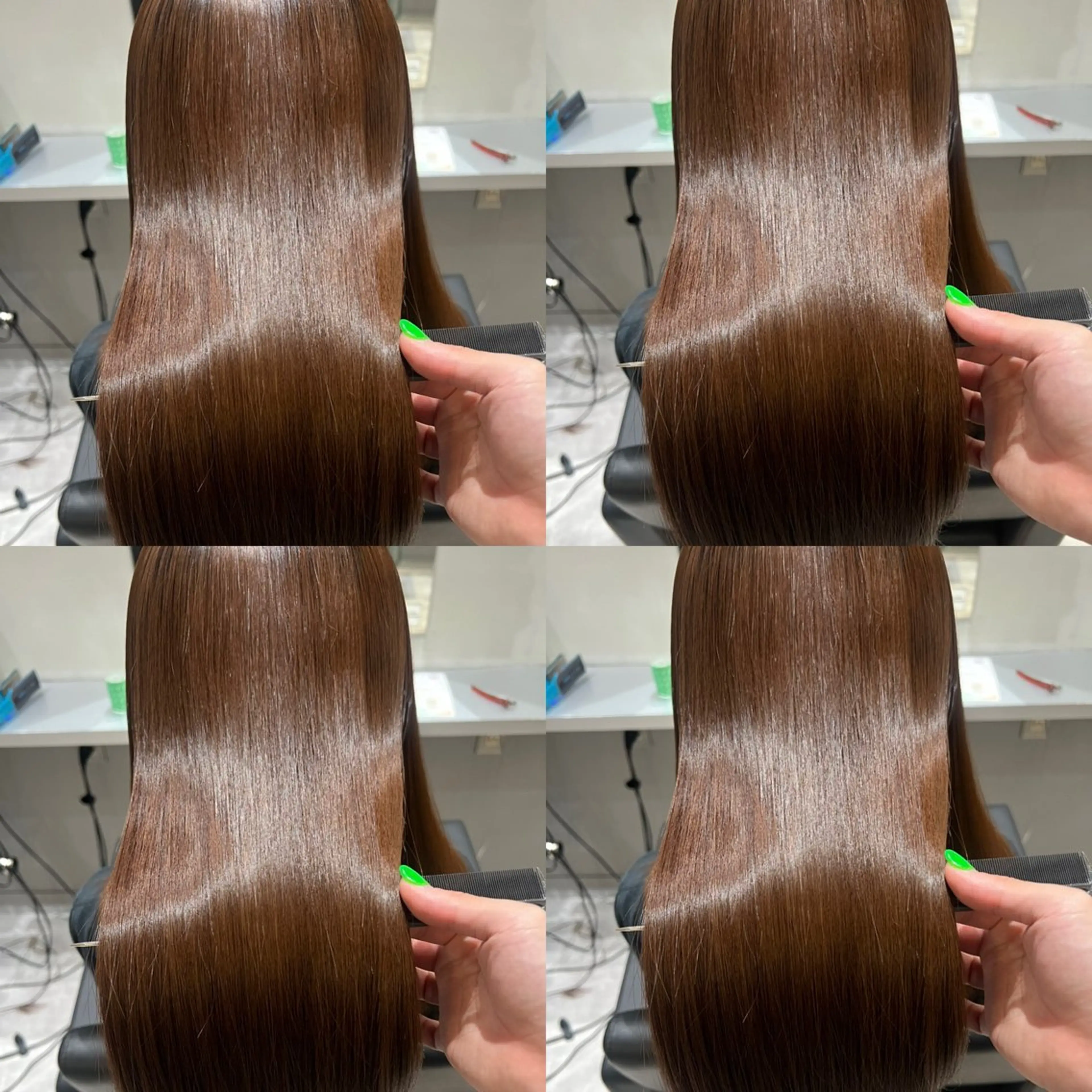 ミディアム カラー カット ヘアカラー トリートメント レイヤーの神様 店長安藤光司🇰🇷のヘアスタイル