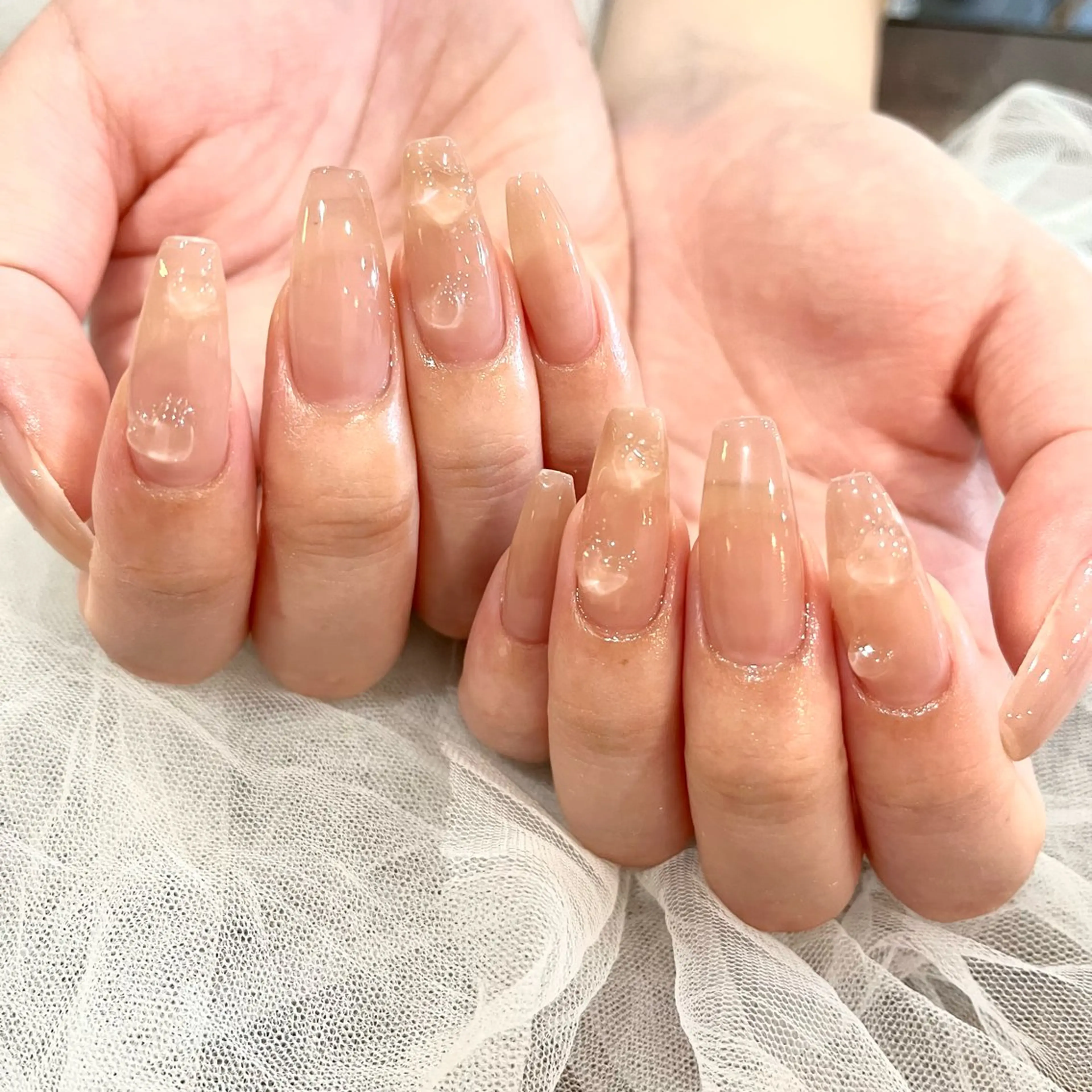 ネイル ロングネイル ハンドネイル Cleo伏見店🌿 Momokaのネイルデザイン