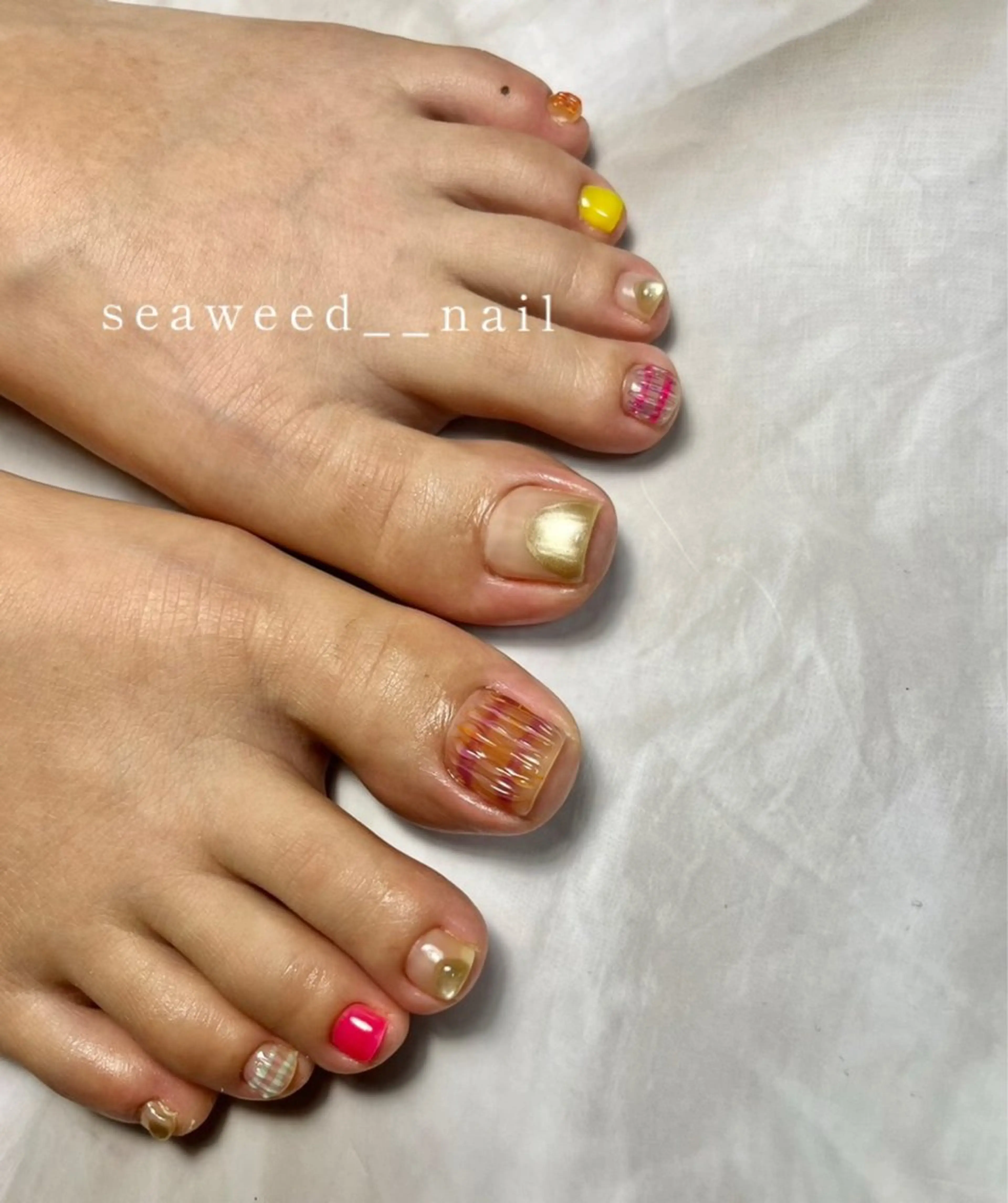 ネイル フットネイル seaweed nailのネイルデザイン