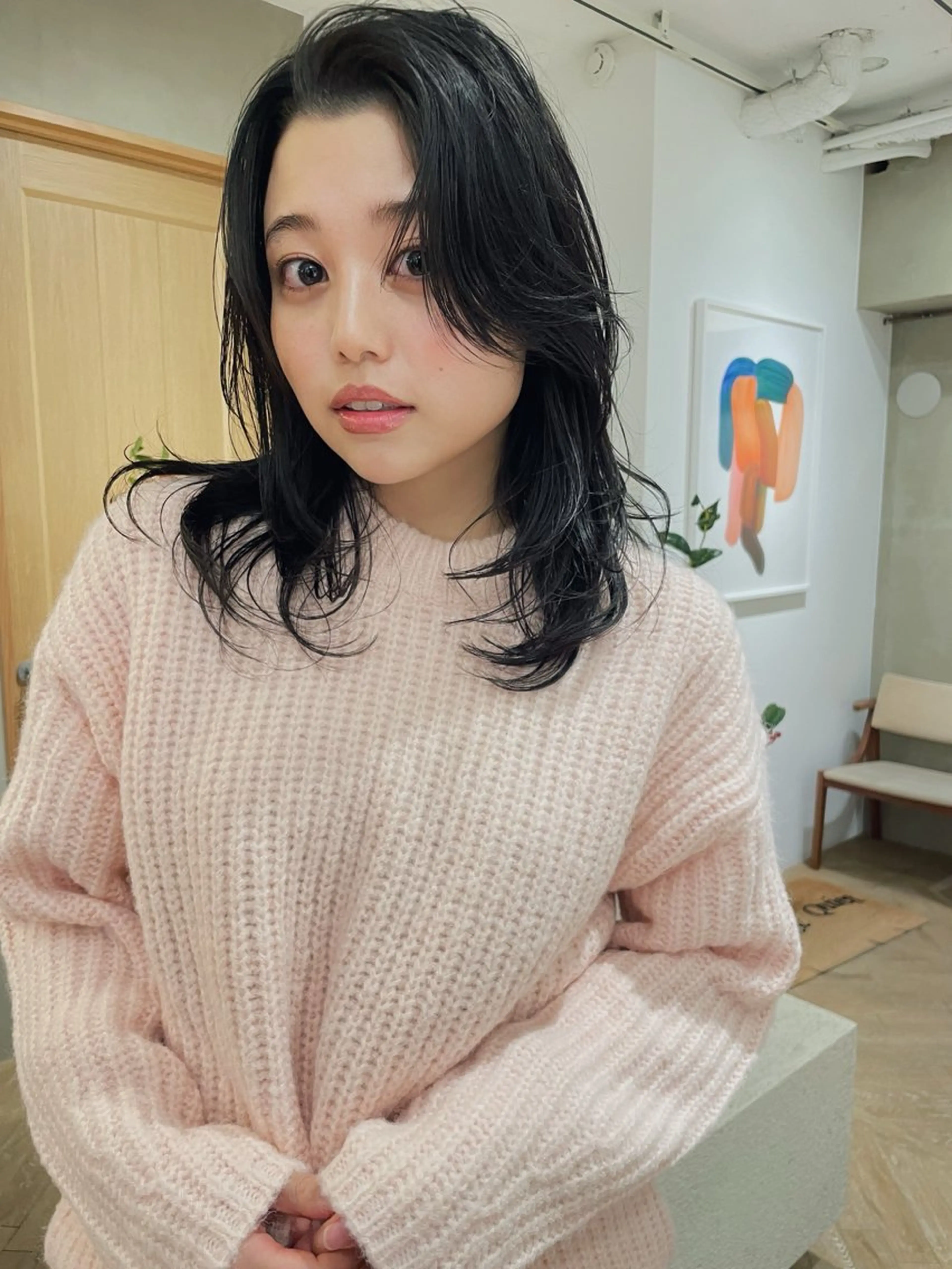 ロング カット ヘアカラー トリートメント レイヤーカット ✨️奥田良太✨️のヘアスタイル