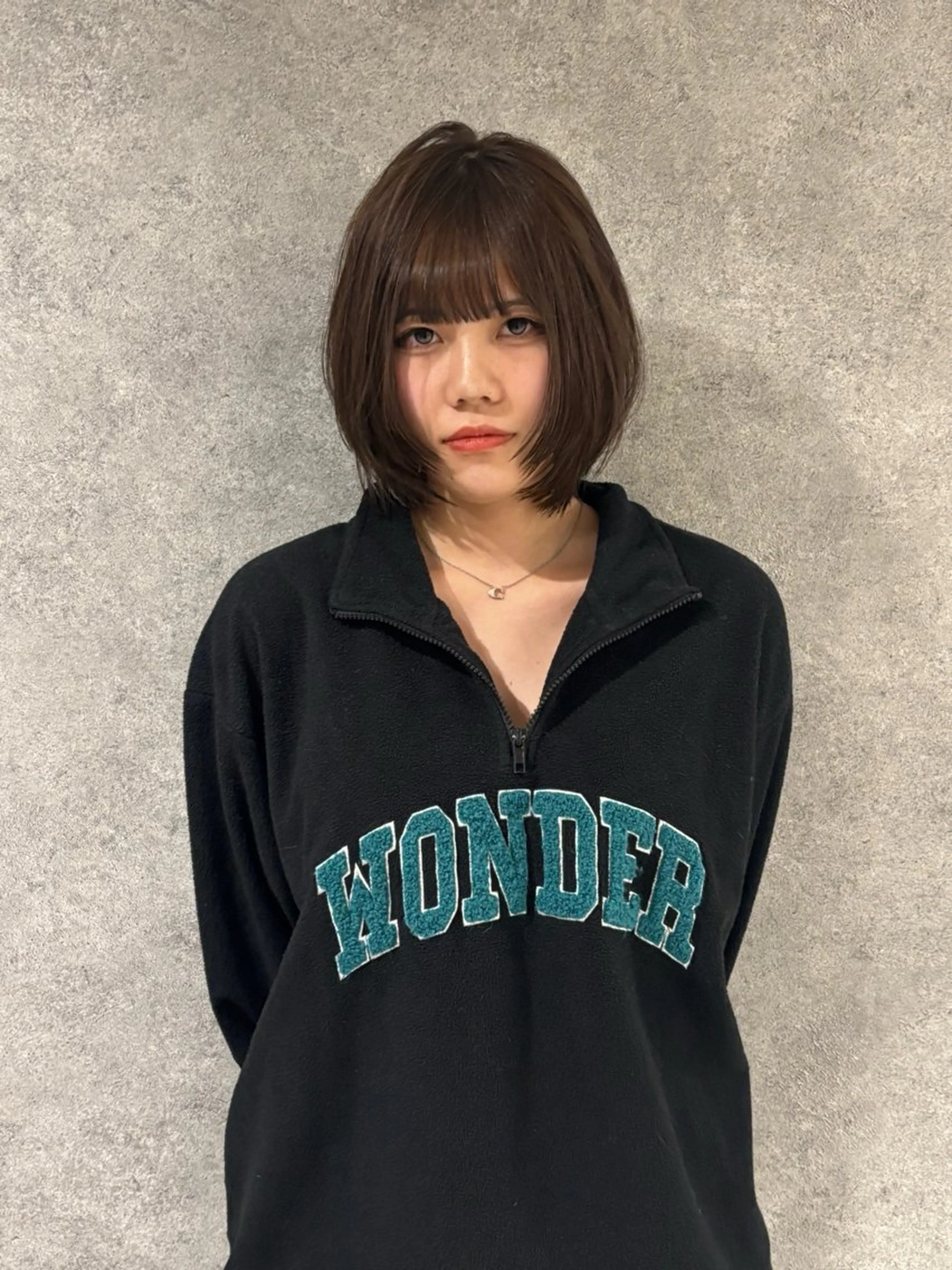 ショート カラー ボブレイヤー ボブ レイヤーカット カット ヘアカラー りんと/メンズ/ 艶カラーのヘアスタイル