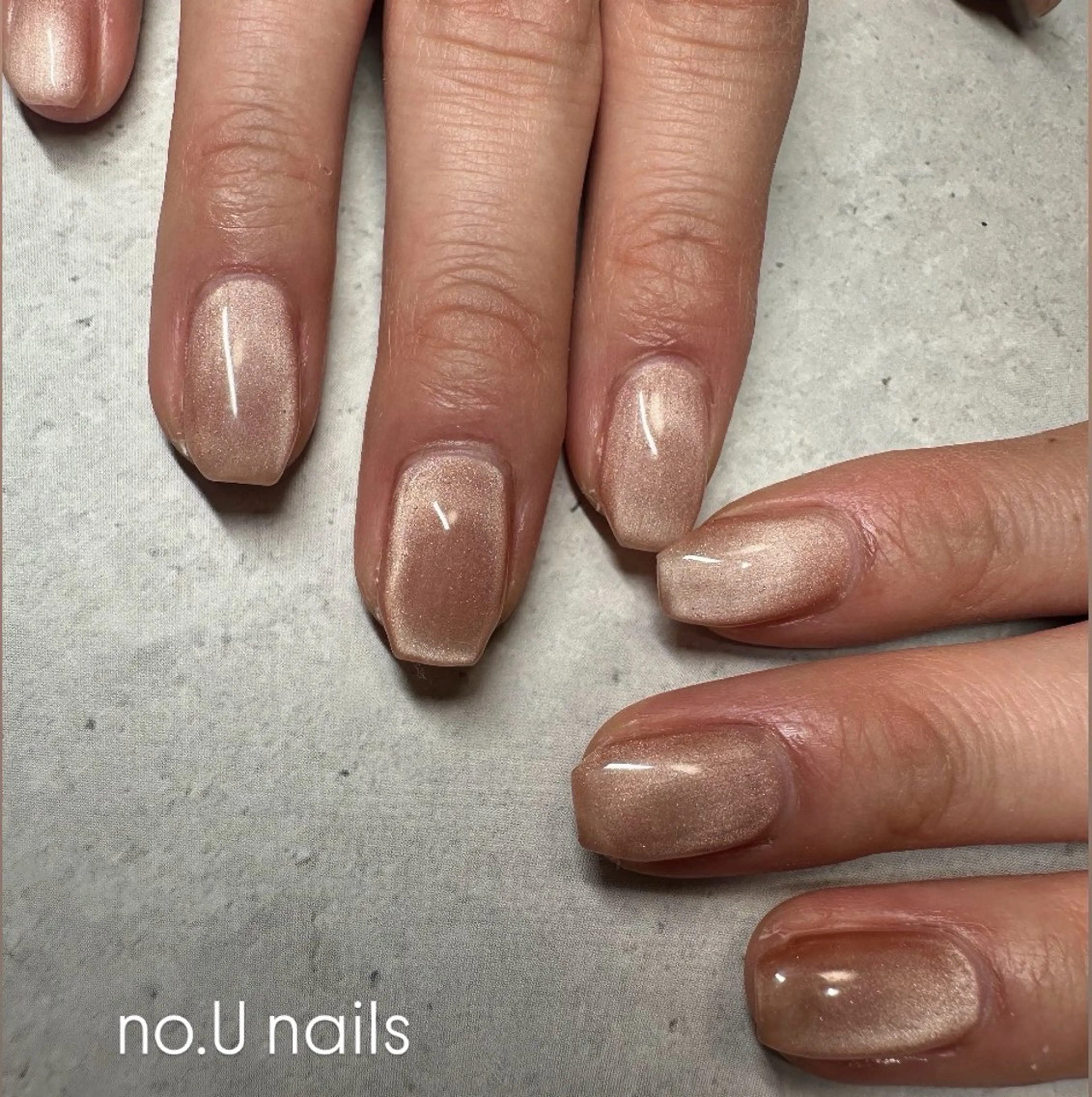 ネイル 氷ネイル・うるうるネイル マグネットネイル ハンドネイル no.U nailsのネイルデザイン