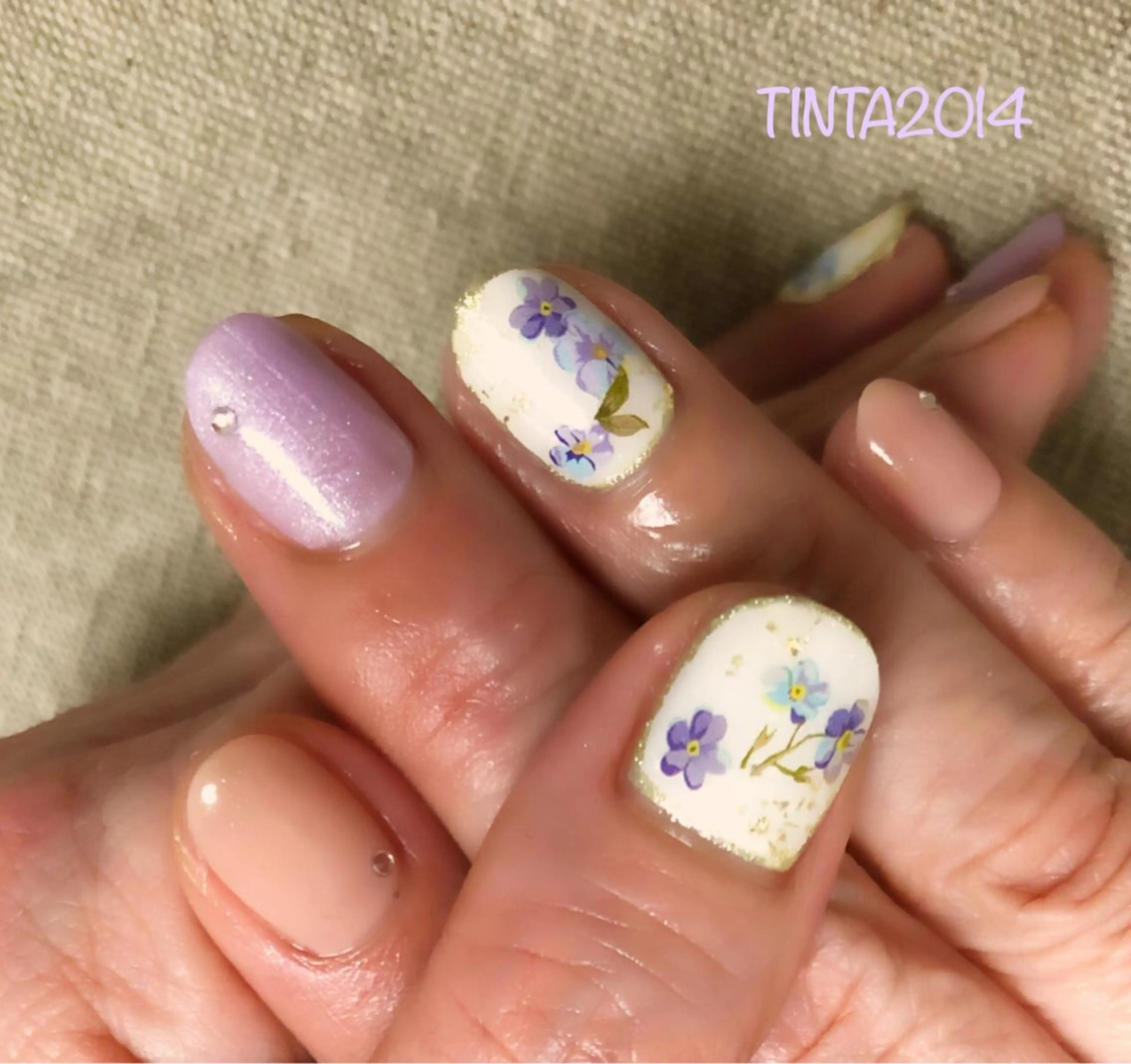 ネイル フラワーネイル ネイルサロン ティンタ所属・馬場 典子のネイルデザイン