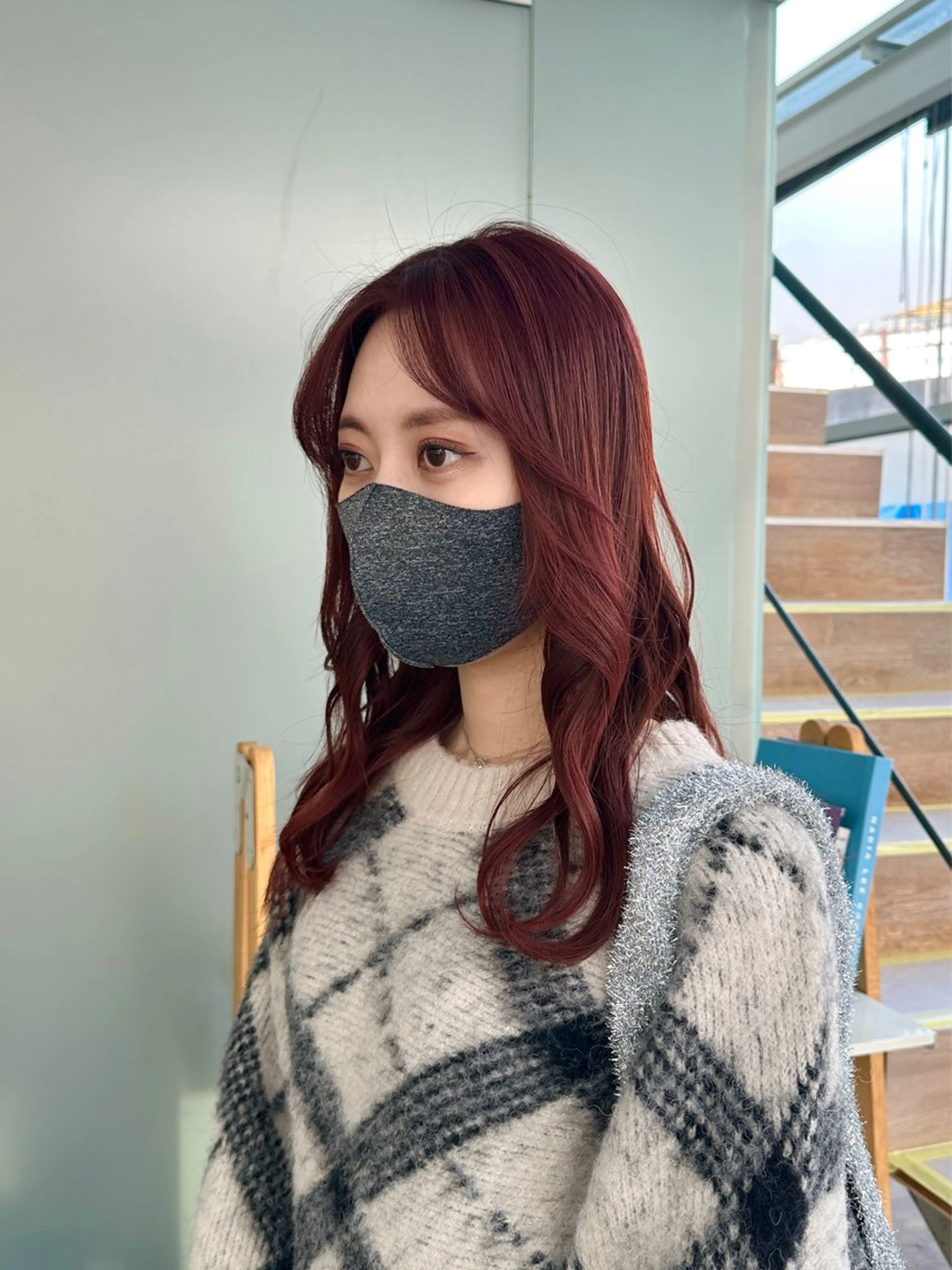 ミディアム カラー 磯　亜由香 🌷ブリーチのヘアスタイル