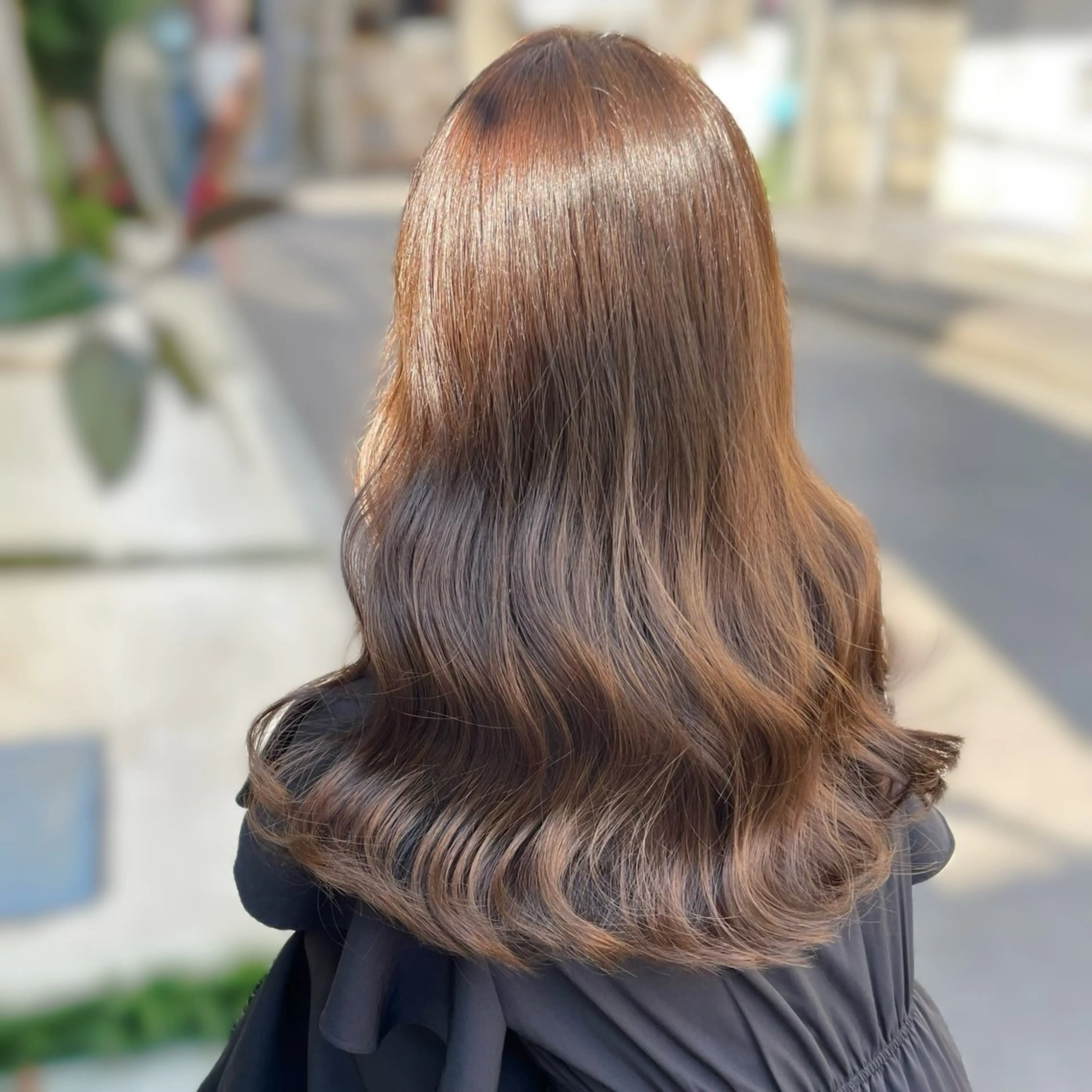 ロング カラー カット ヘアカラー トリートメント kana ブリーチなしカラー✨のヘアスタイル