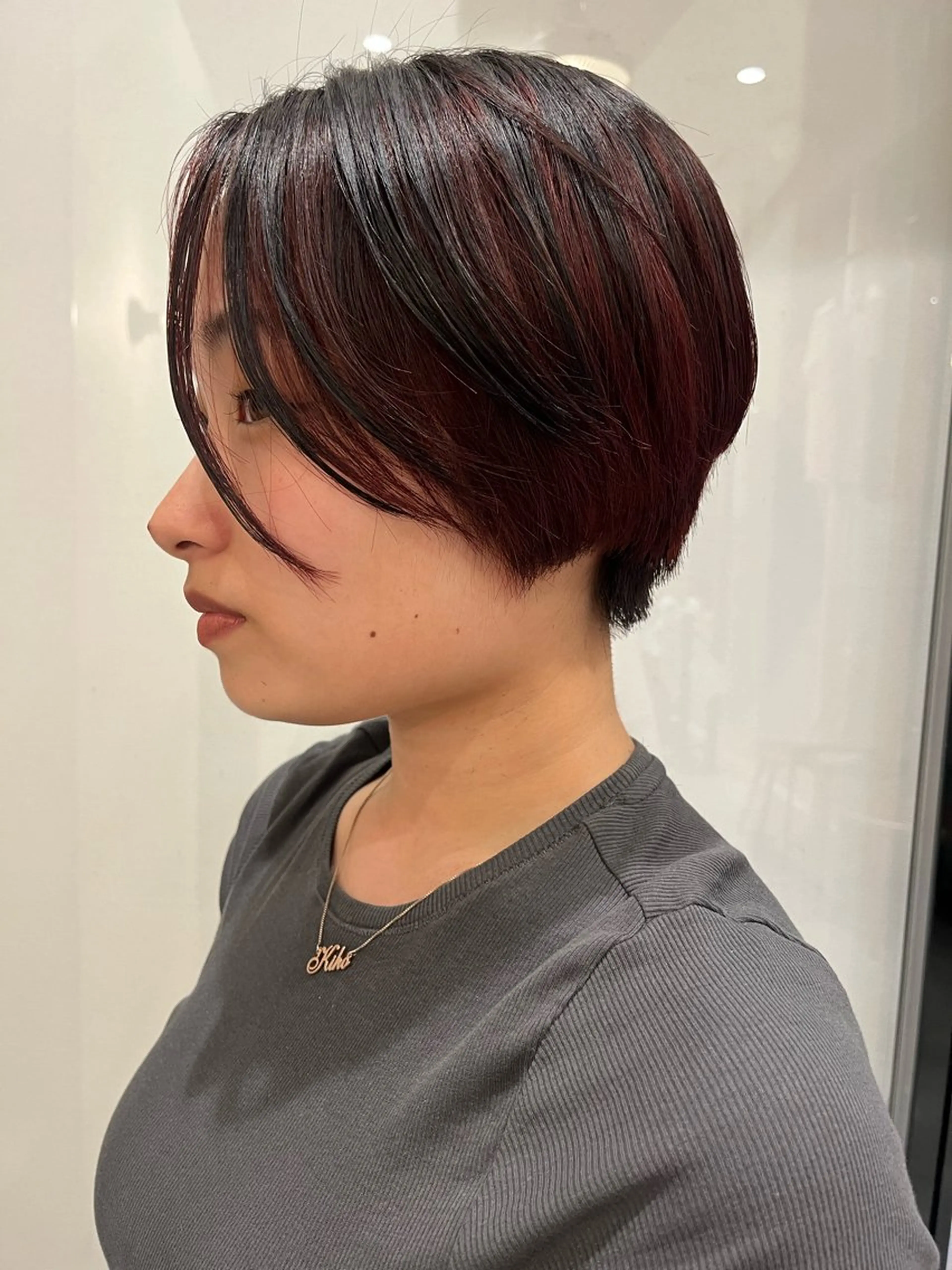ショート ショートヘア 縮毛矯正 keshiki🦋 Nanaのヘアスタイル