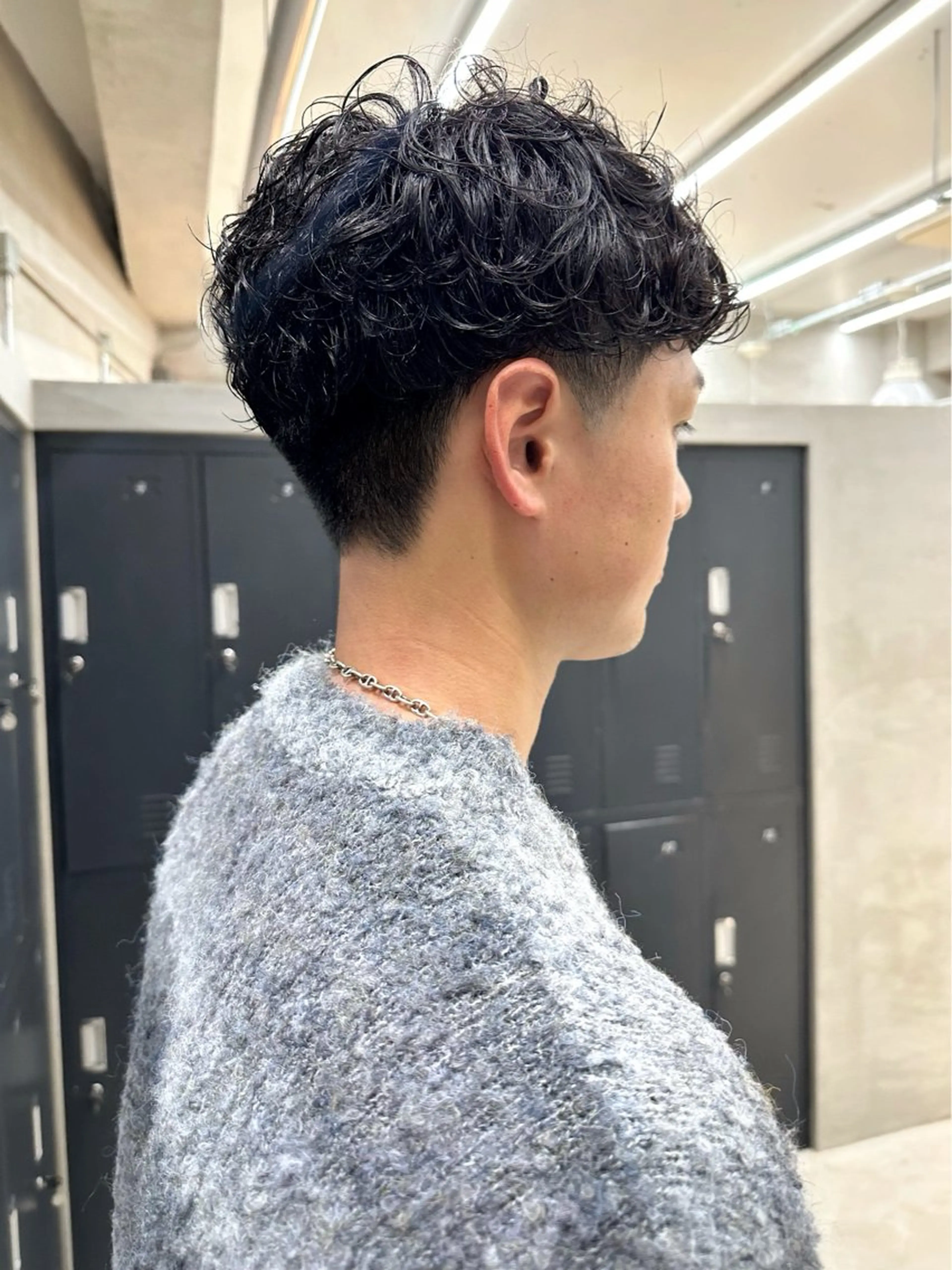 ショート パーマ ウルフカット ニュアンスパーマ カット パーマ トリートメント 榛地 渉馬のヘアスタイル