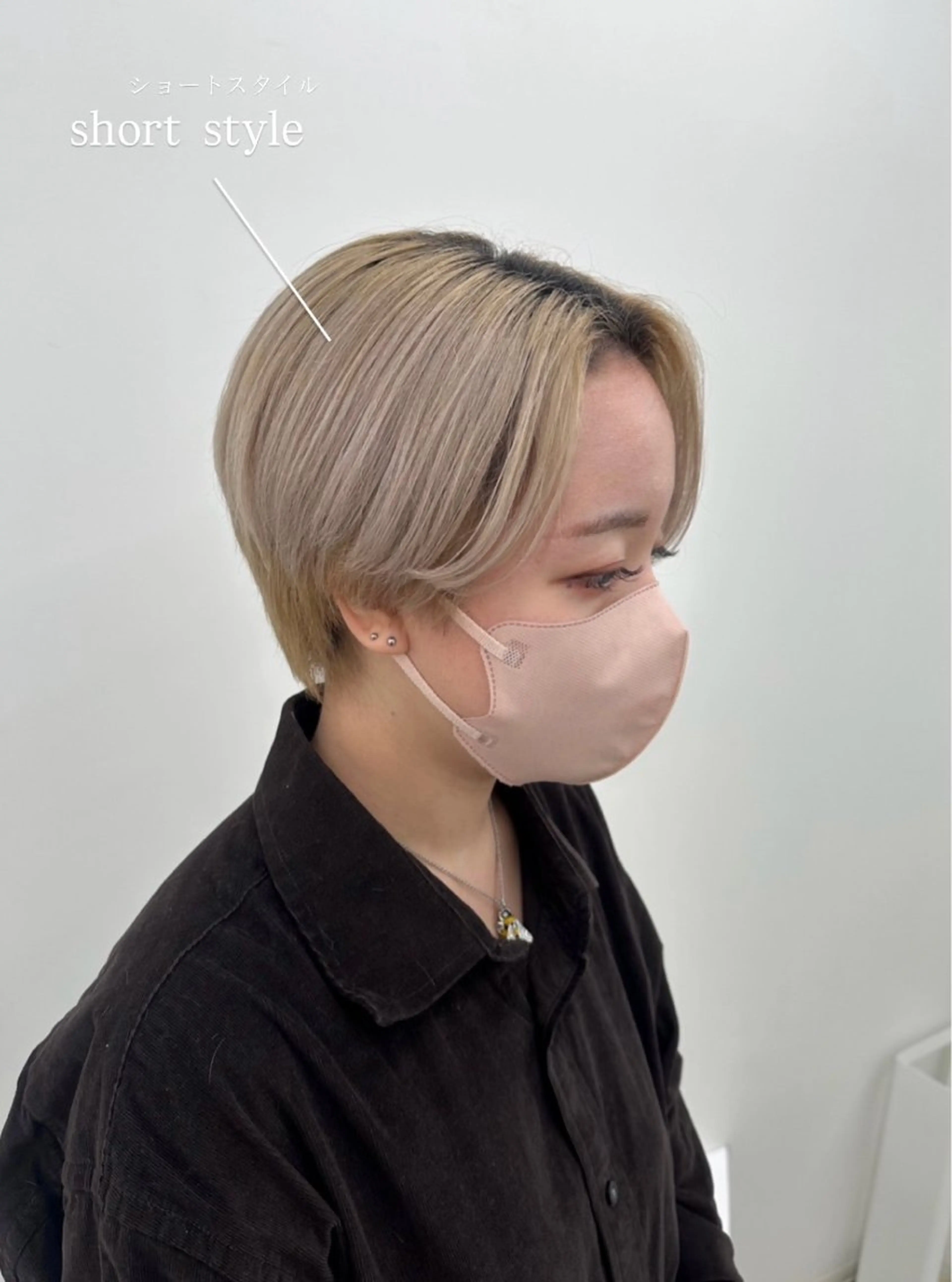 ショート jjeno所属・aisa 札幌カットモデル🎀のヘアスタイル