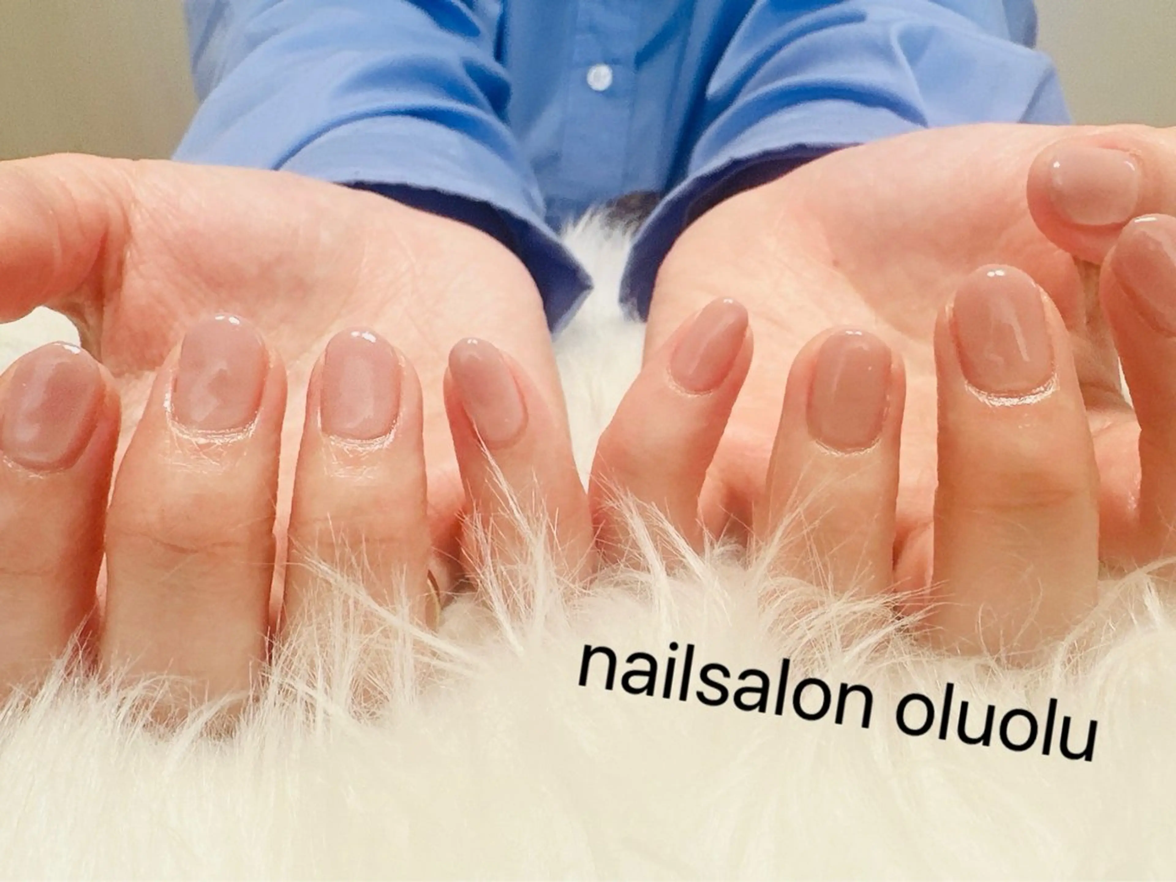 ネイル グラデーション ピンク ピンクベージュ nailsalon oluoluのネイルデザイン