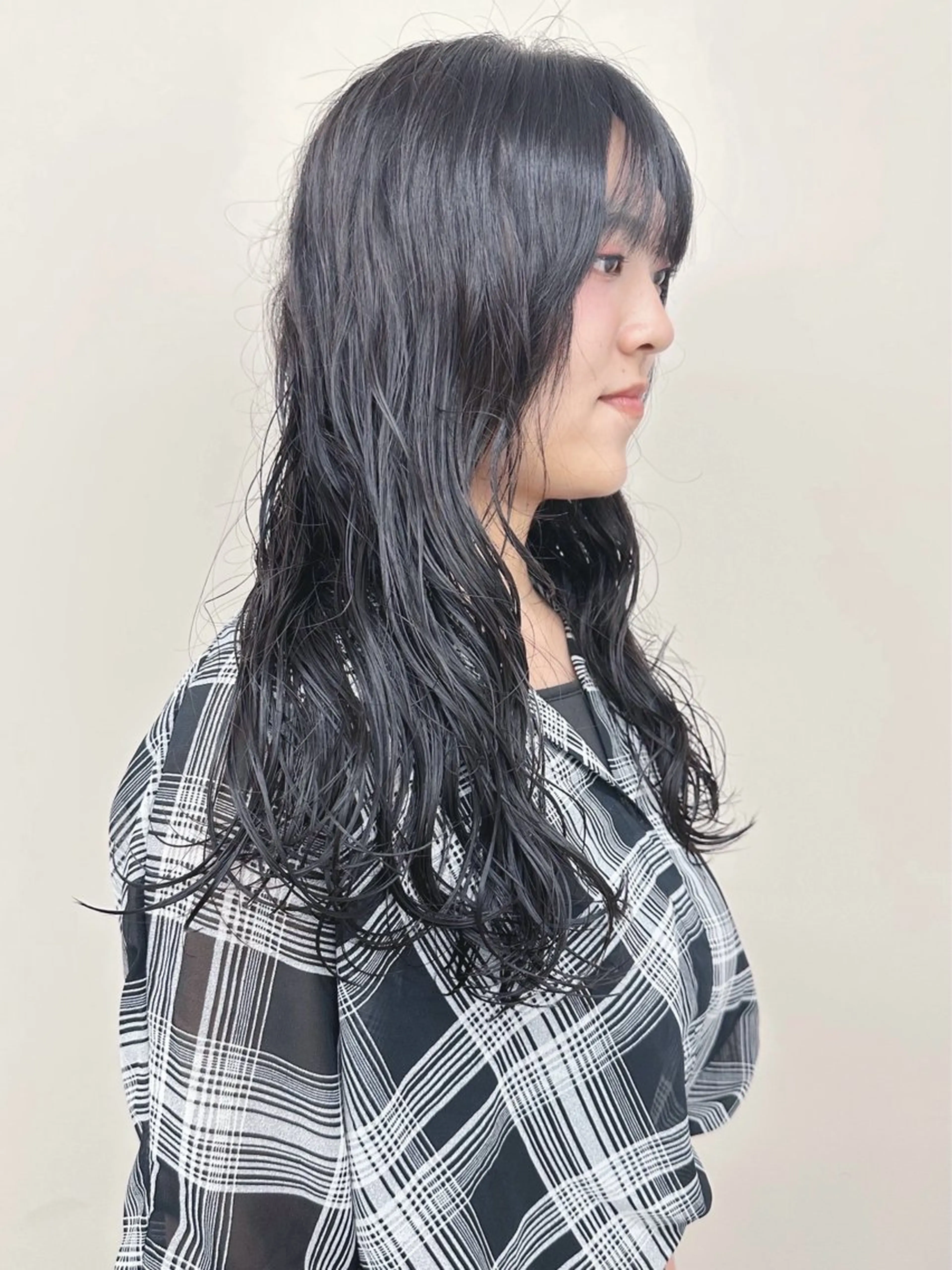 セミロング パーマ カット パーマ とうい/パーマボブ/ くせ毛/丸みボブのヘアスタイル
