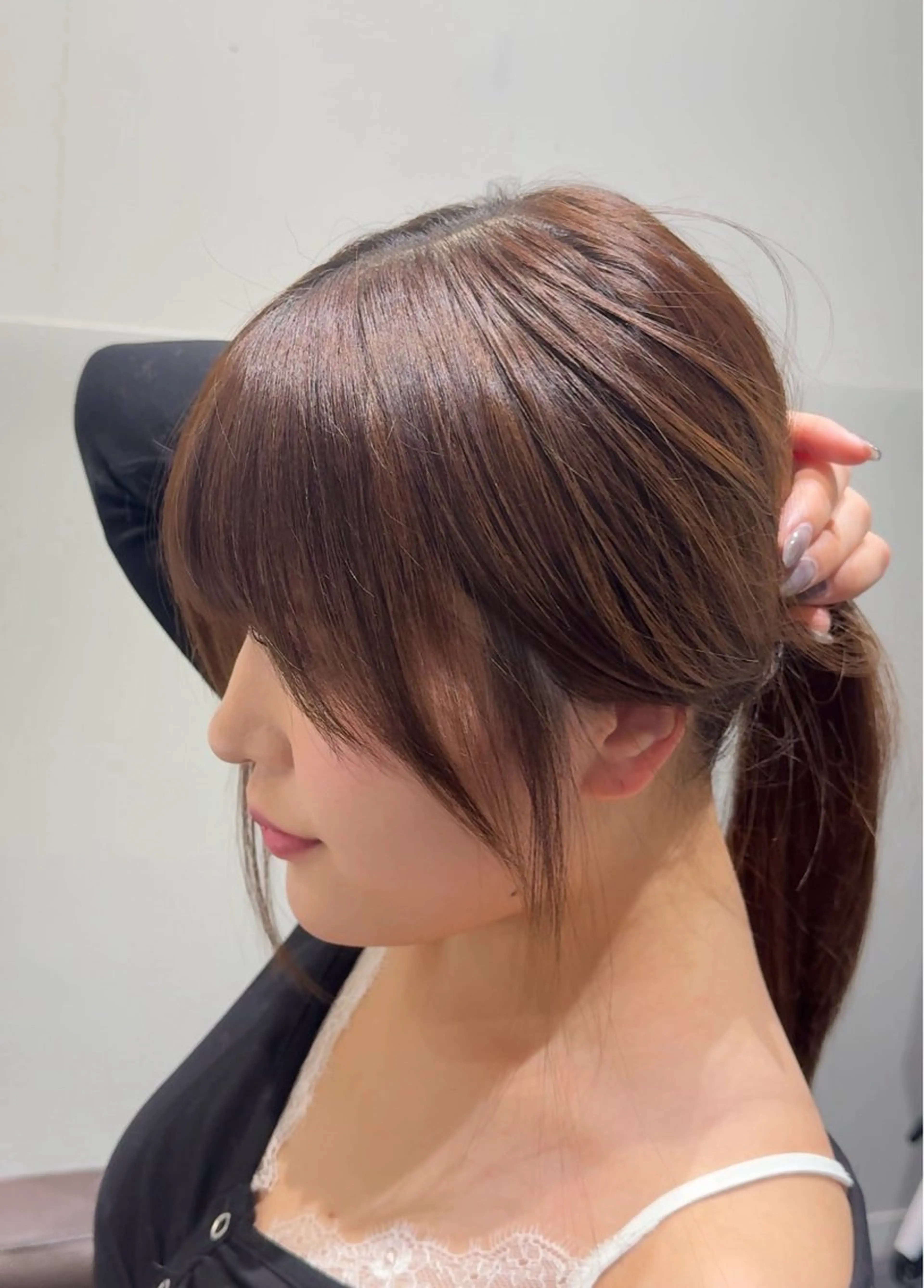 ロング 顔周りカット 小顔カット SALOWIN新宿三丁目【サロウィン】所属・ハッシュレイヤー💐 透明感カラー💐青木のヘアスタイル