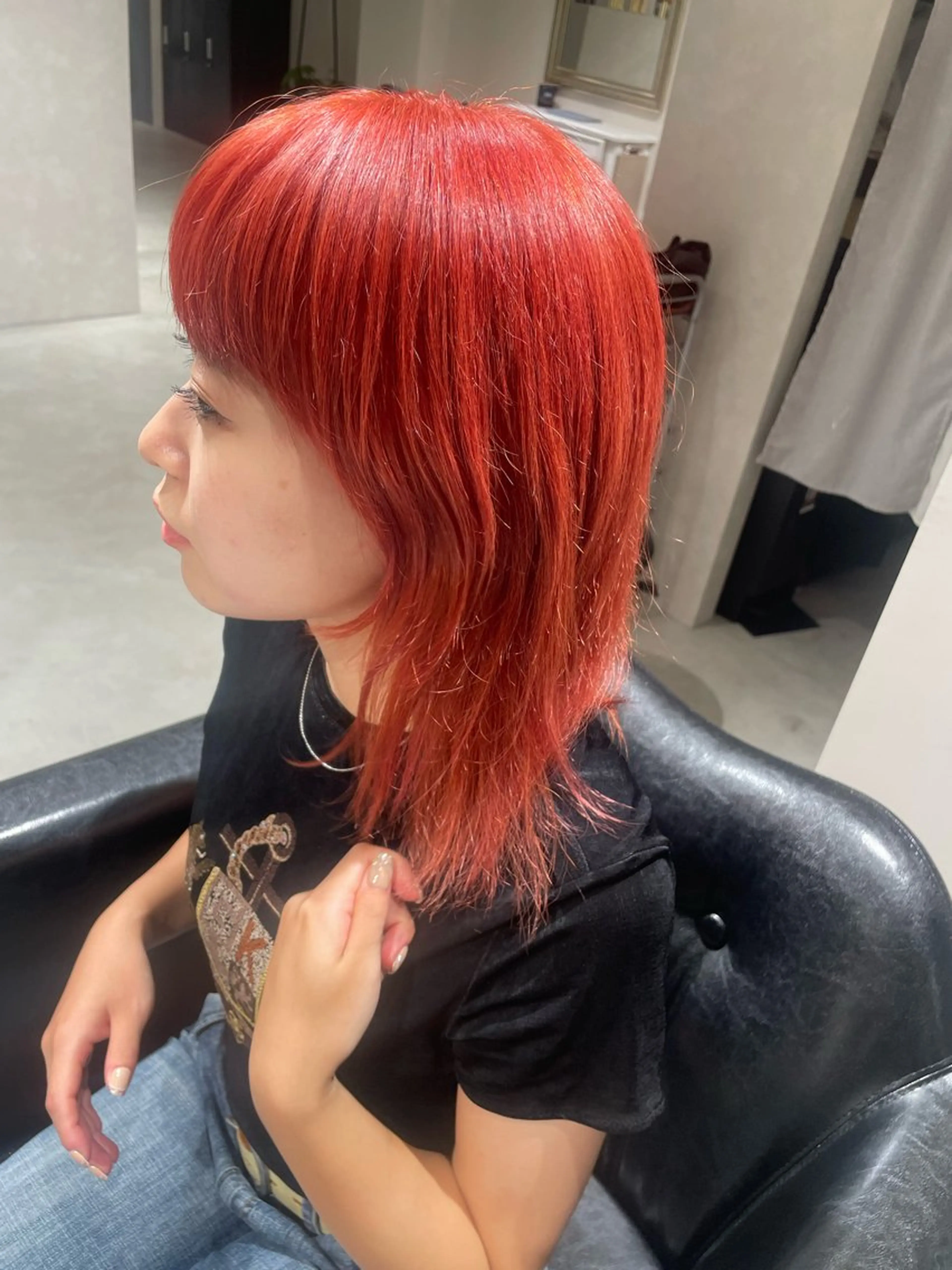 カラー ブリーチ ヘアカラー トリートメント jiire所属・カットモデル無料 👒堀江・ヨンスクのヘアスタイル