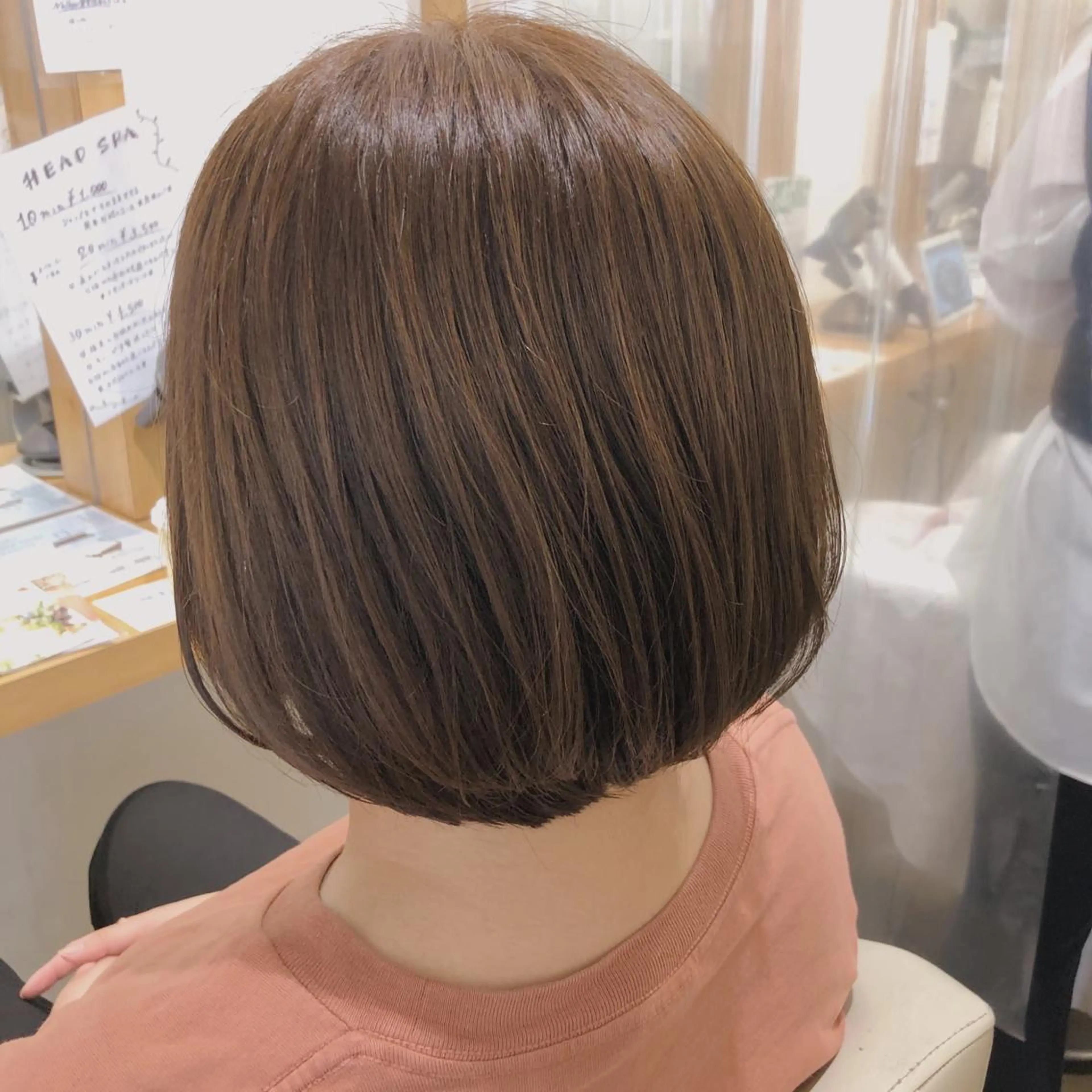 ミディアム カラー ボブ くせ毛 髪質改善とカラー特化 ✨Hito.nowaのヘアスタイル
