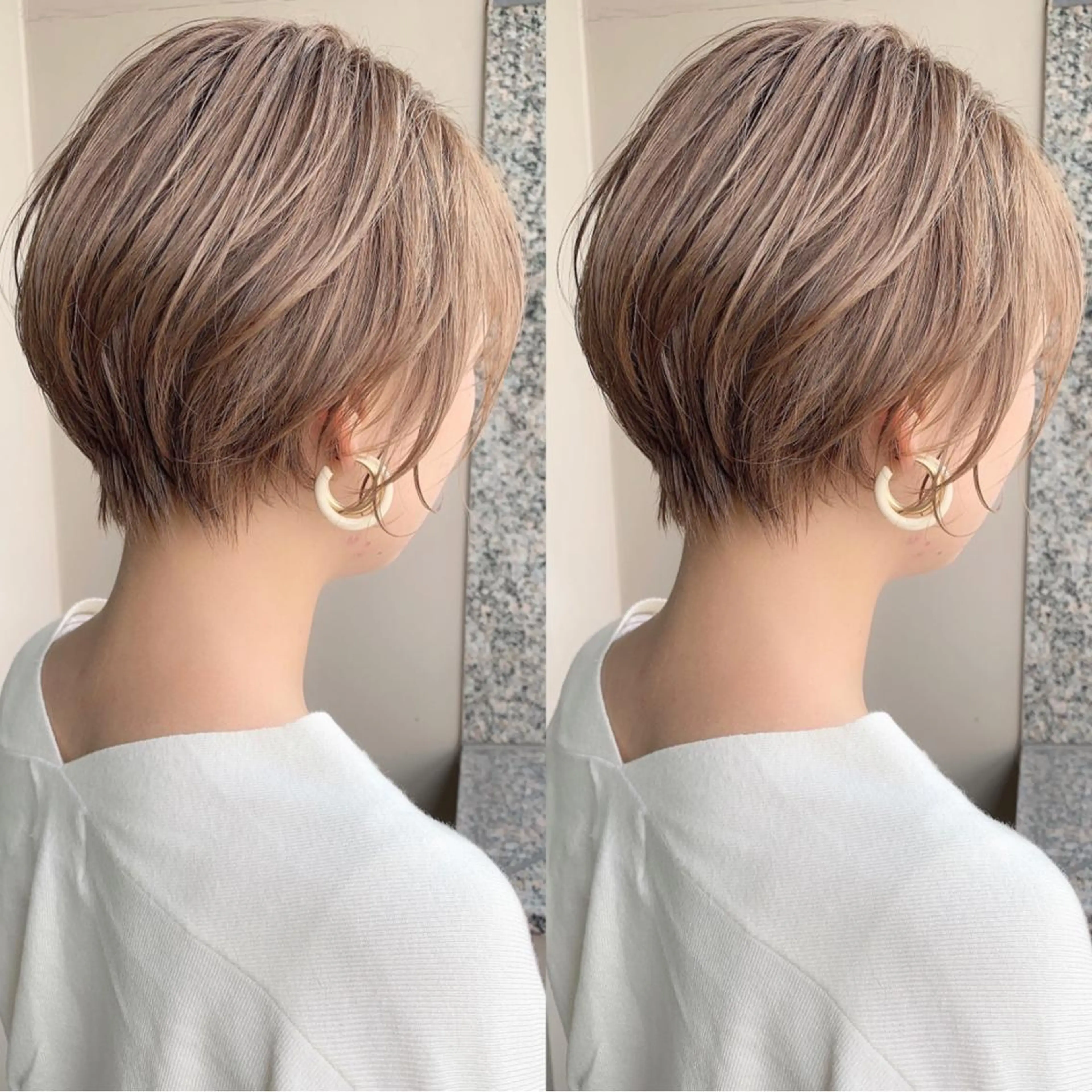 ショート くびれヘア ショートヘア カット ヘアカラー トリートメント mua 鳳のヘアスタイル