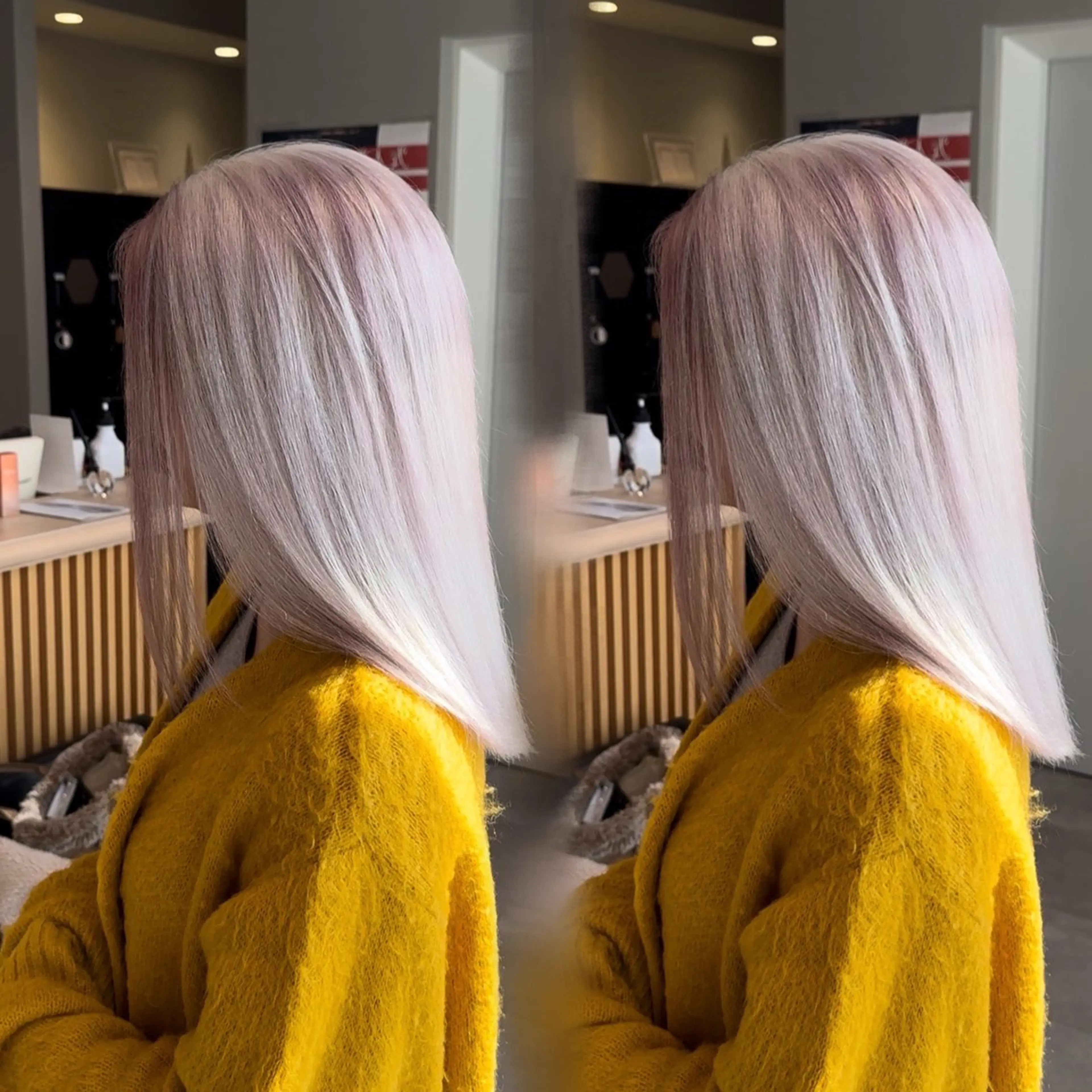 ミディアム カラー ヘアカラー カラーモデル様募集 🤍🫧HARUNAのヘアスタイル